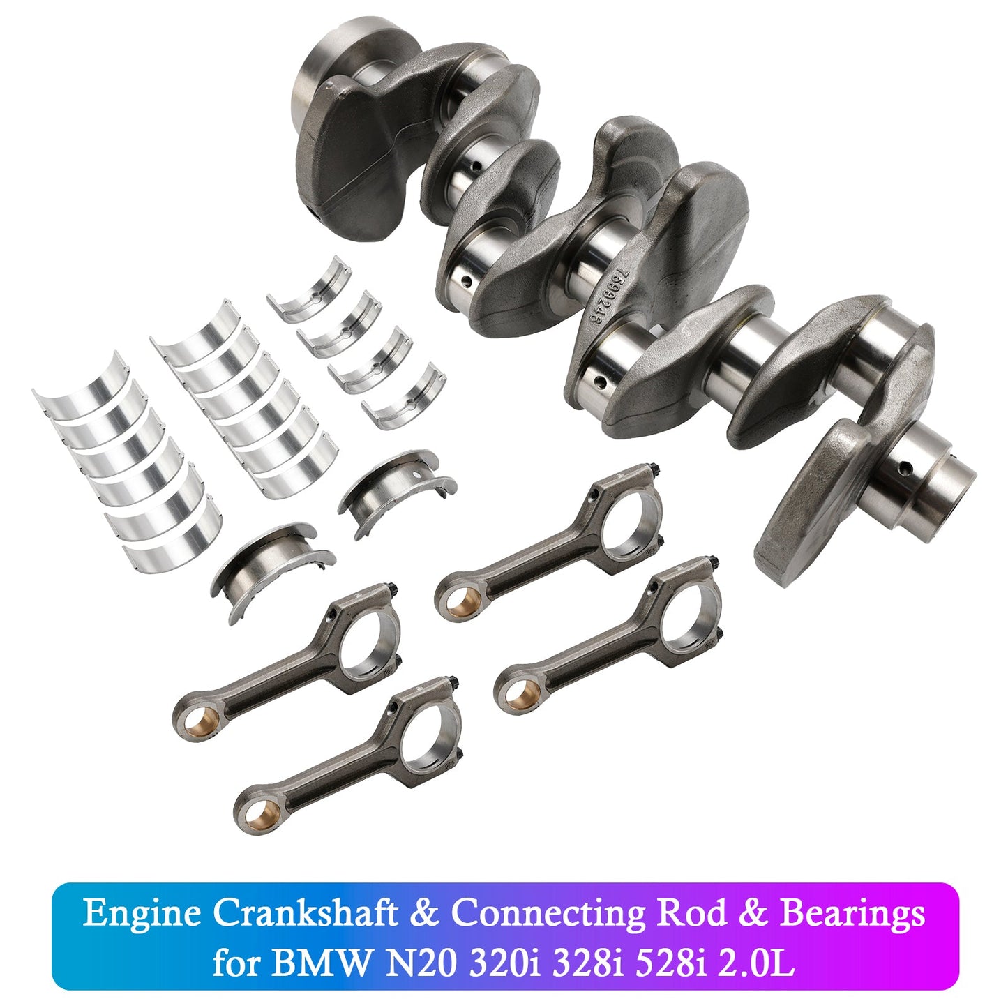 11/2013-on BMW 4 SERIES COUPE F32 Engine Crankshaft & Connecting Rod & Bearings 11217640165 11247624616