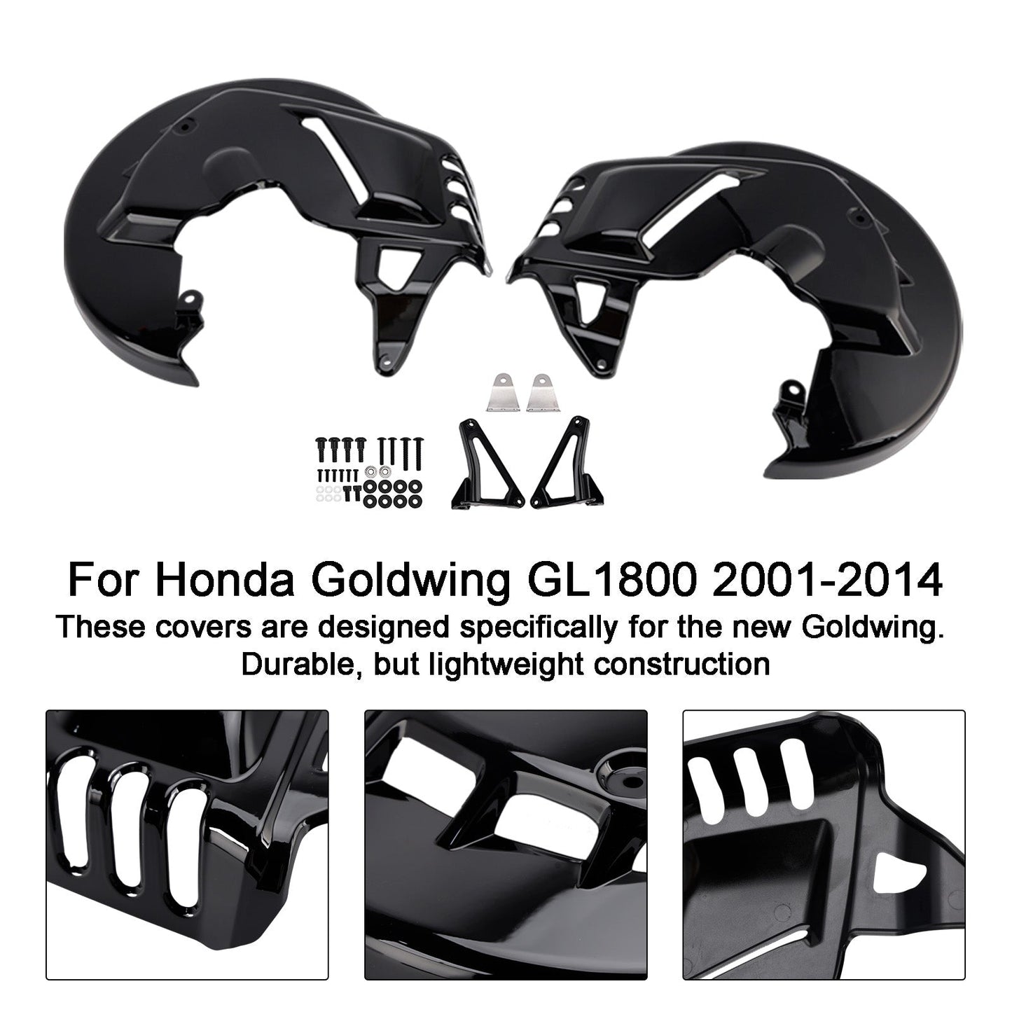 Front Brake Disc Rotor Covers For Honda Goldwing GL1800 F6B 01-15