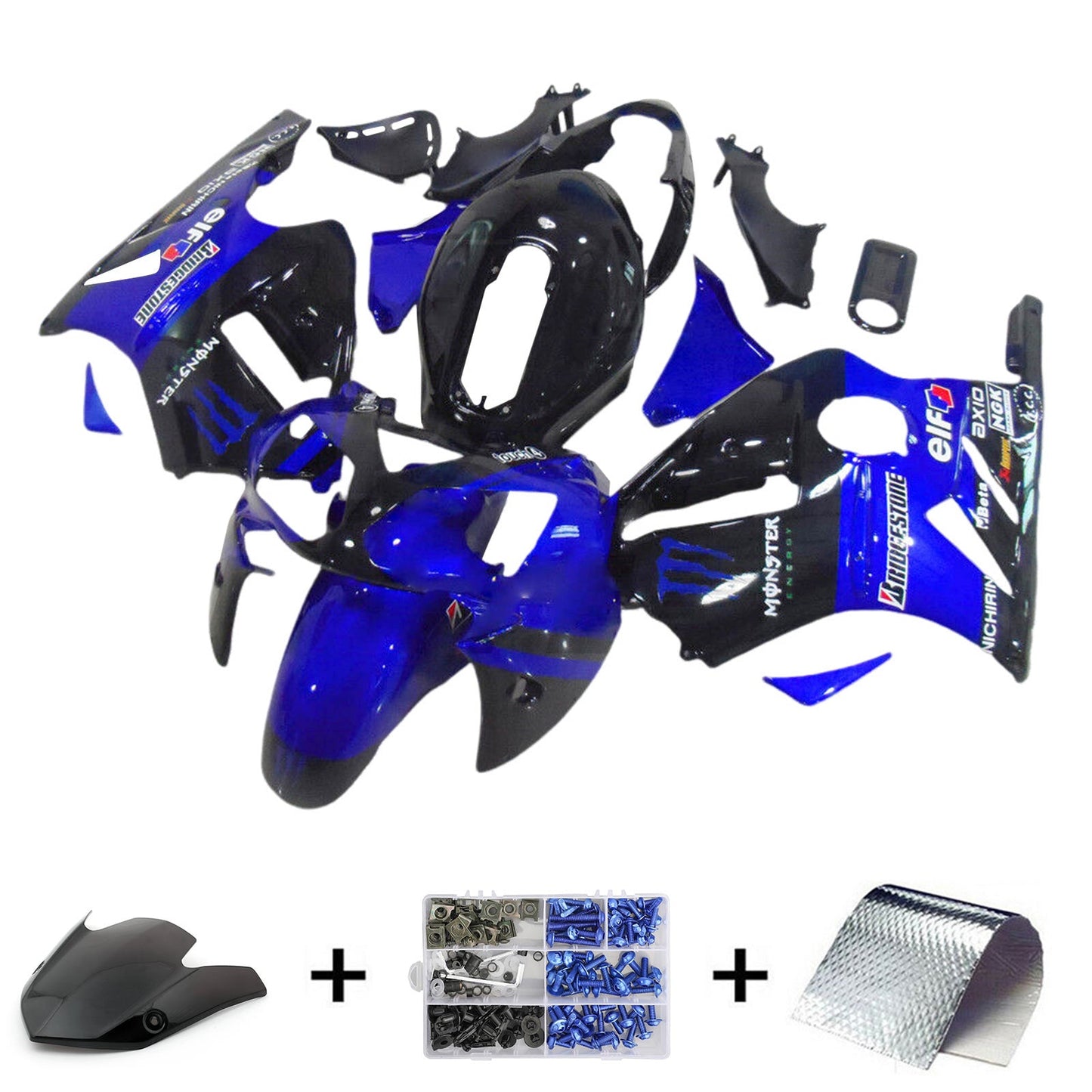 2002-2005 Kawasaki ZX12R Injection Fairing Kit Bodywork Plastic ABS