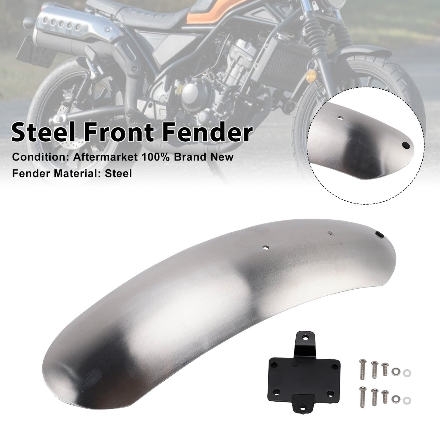2023-2025 HONDA CL250 CL300 CL500 SCL500 Steel Front Fender Mudguard
