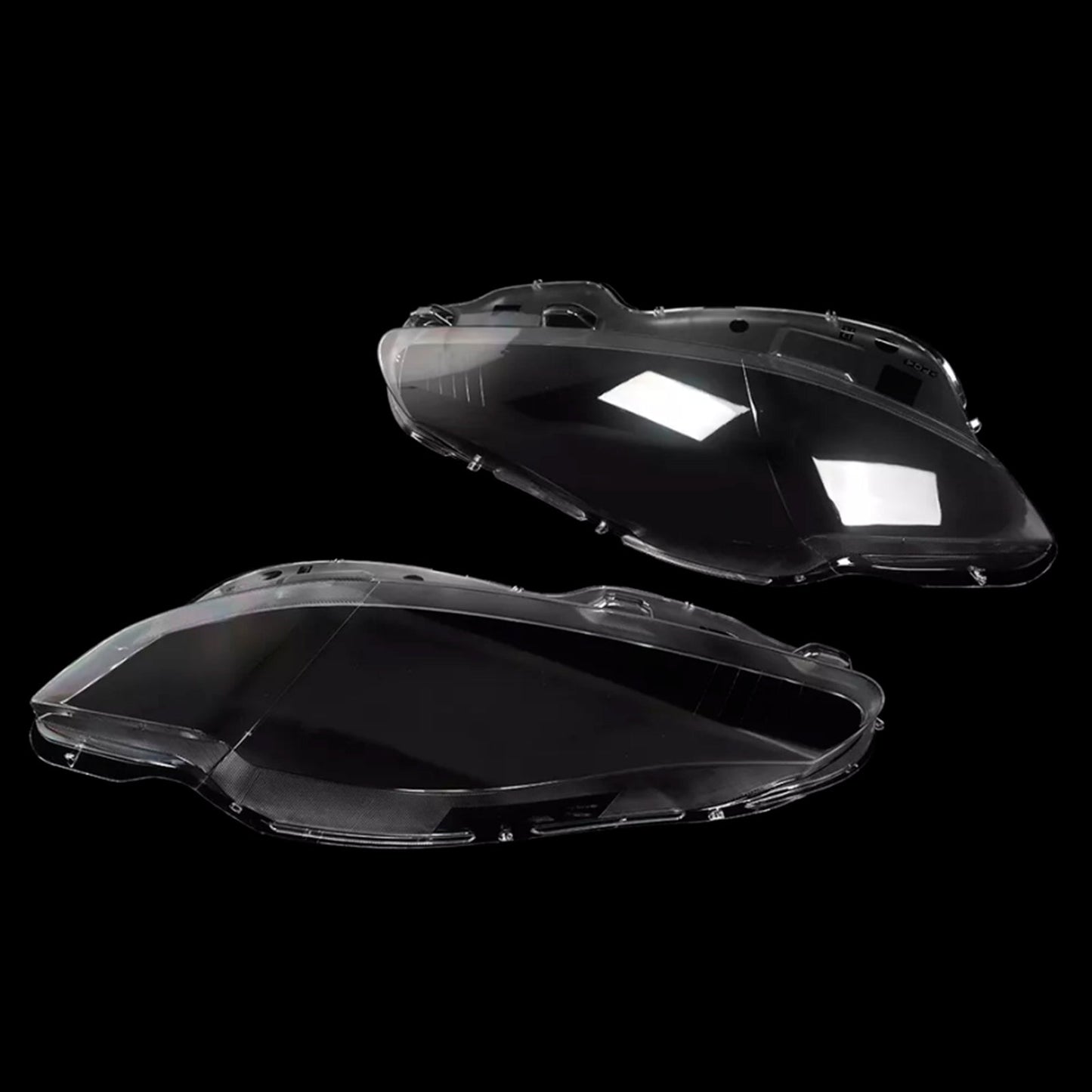 2010-2019 Jaguar XJ XJL Pair Front Headlight Lens Cover Shell Clear