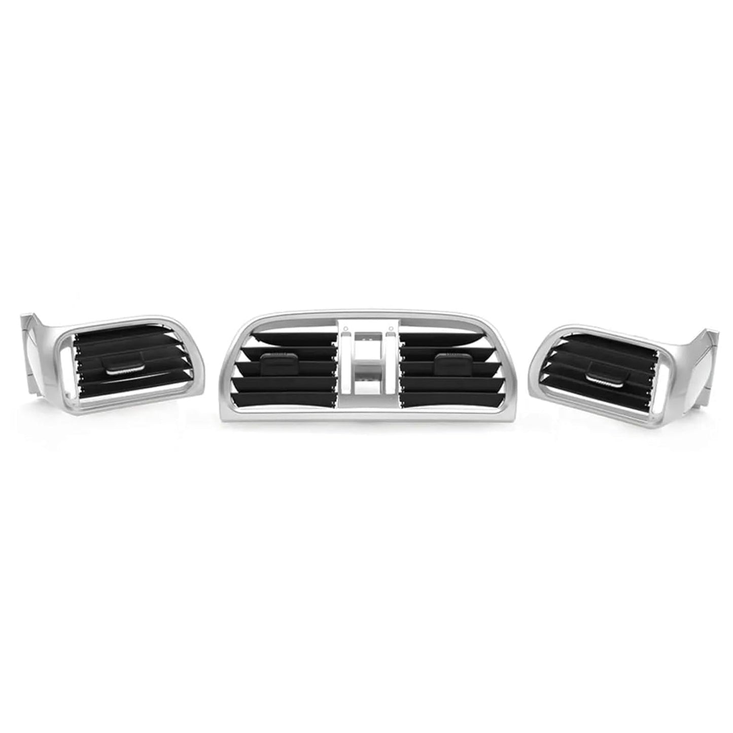 Left Right Central AC Vent Cover Silver For Porsche 911 Carrera Targa 2004-2012