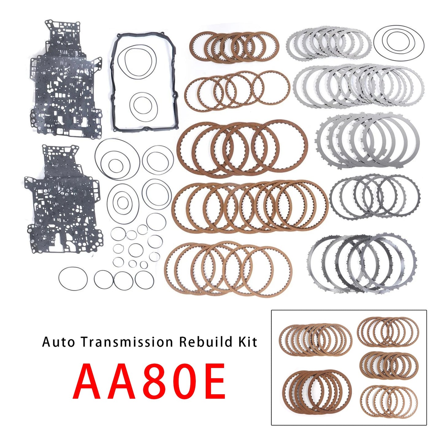 For Toyota GS460 LS460 4.6L AA80E W208881A Auto Transmission Overhaul Master Rebuild Kit