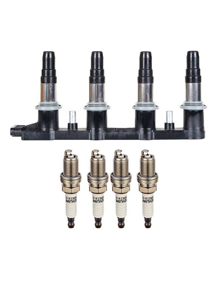 2011-2015 Chevrolet Cruze 1.8L 1x Ignition Coils +4x Spark Plugs 55561655