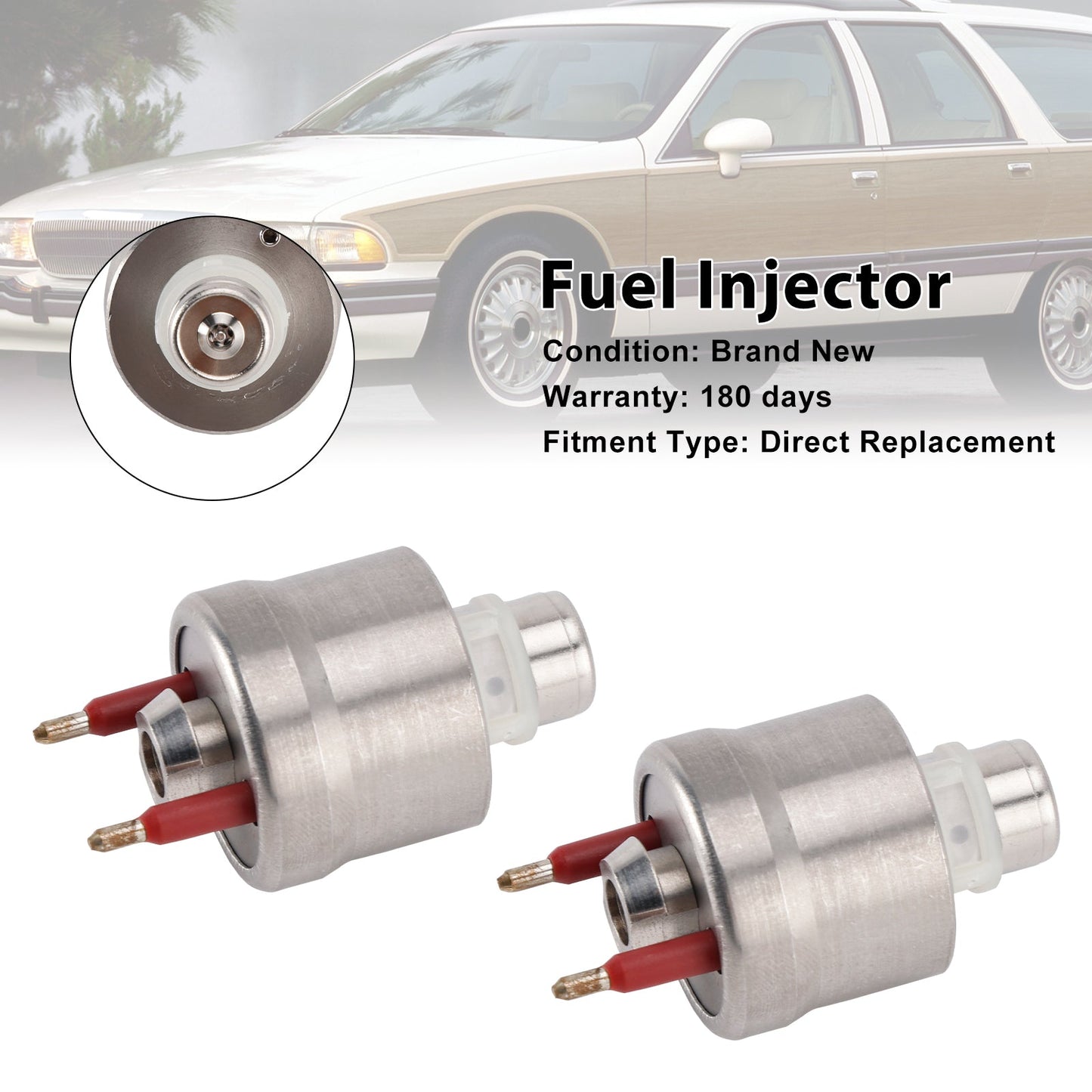 2PCS Fuel Injector 17111864 Fit Chevrolet Tahoe Fit GMC Yukon Fit Buick V8 5.7L