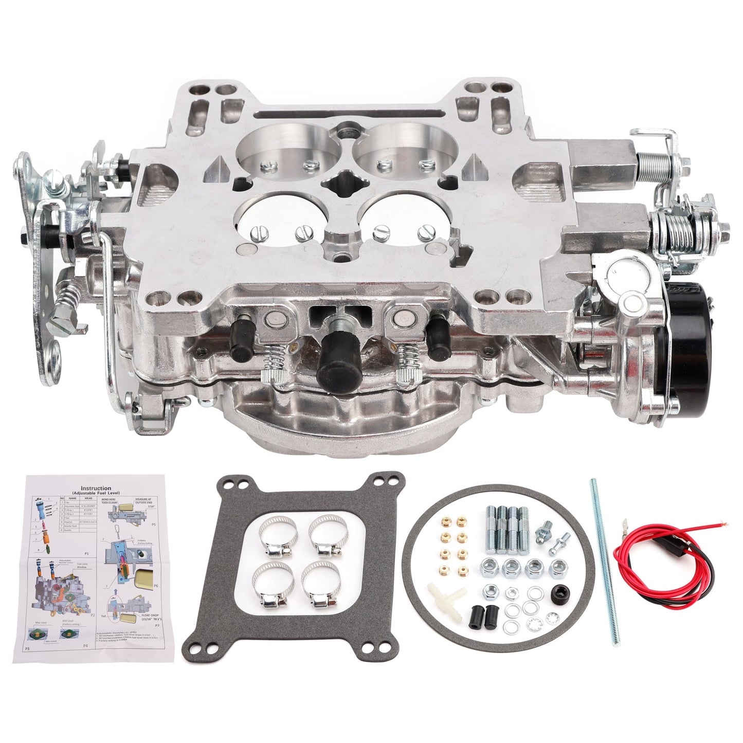 Carburetor 1400 600 CFM 4 Barrel Electric Choke Square Bore 4-Barrel Air Valve