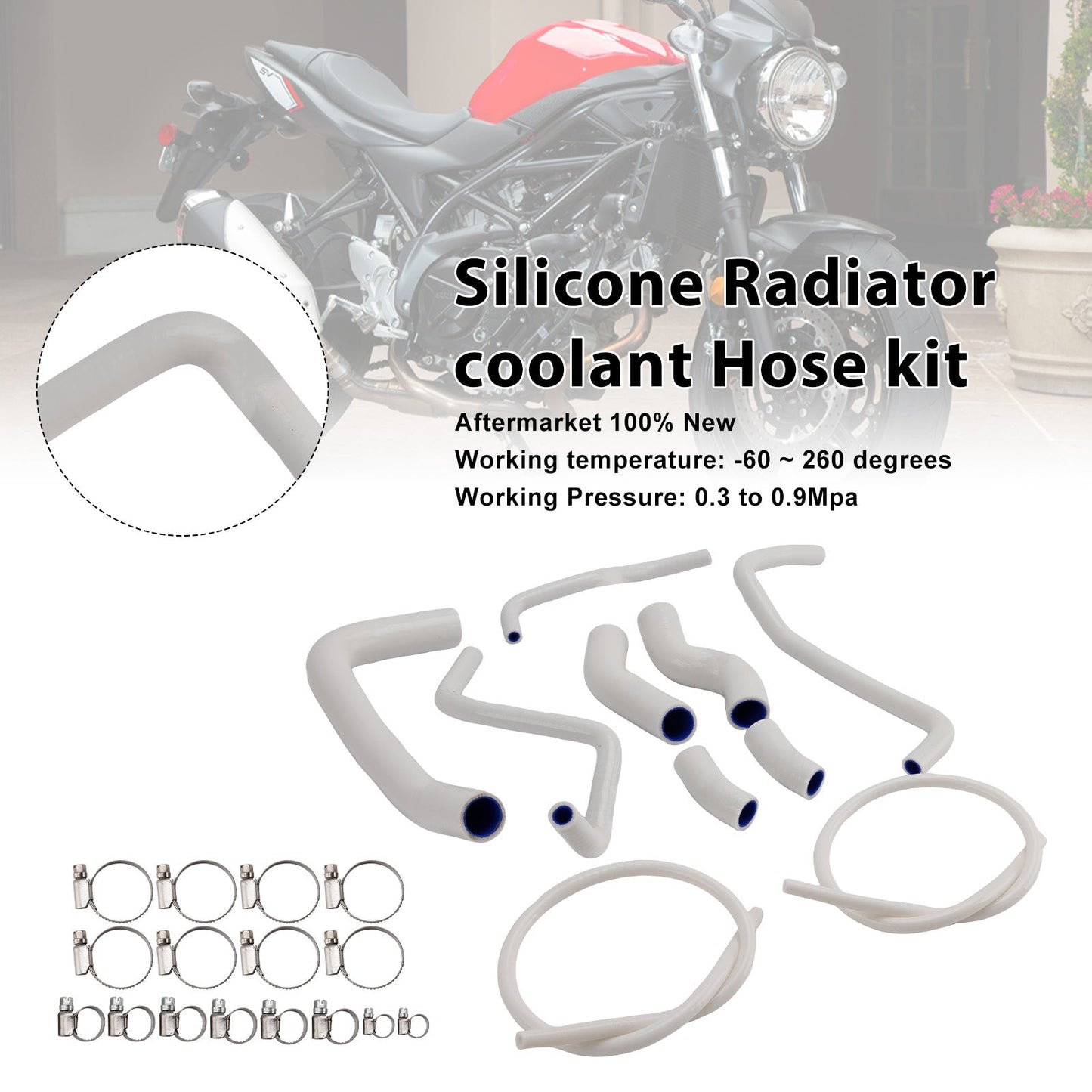2016-2025 Suzuki SV 650 SV650 Silicone Radiator coolant Hose