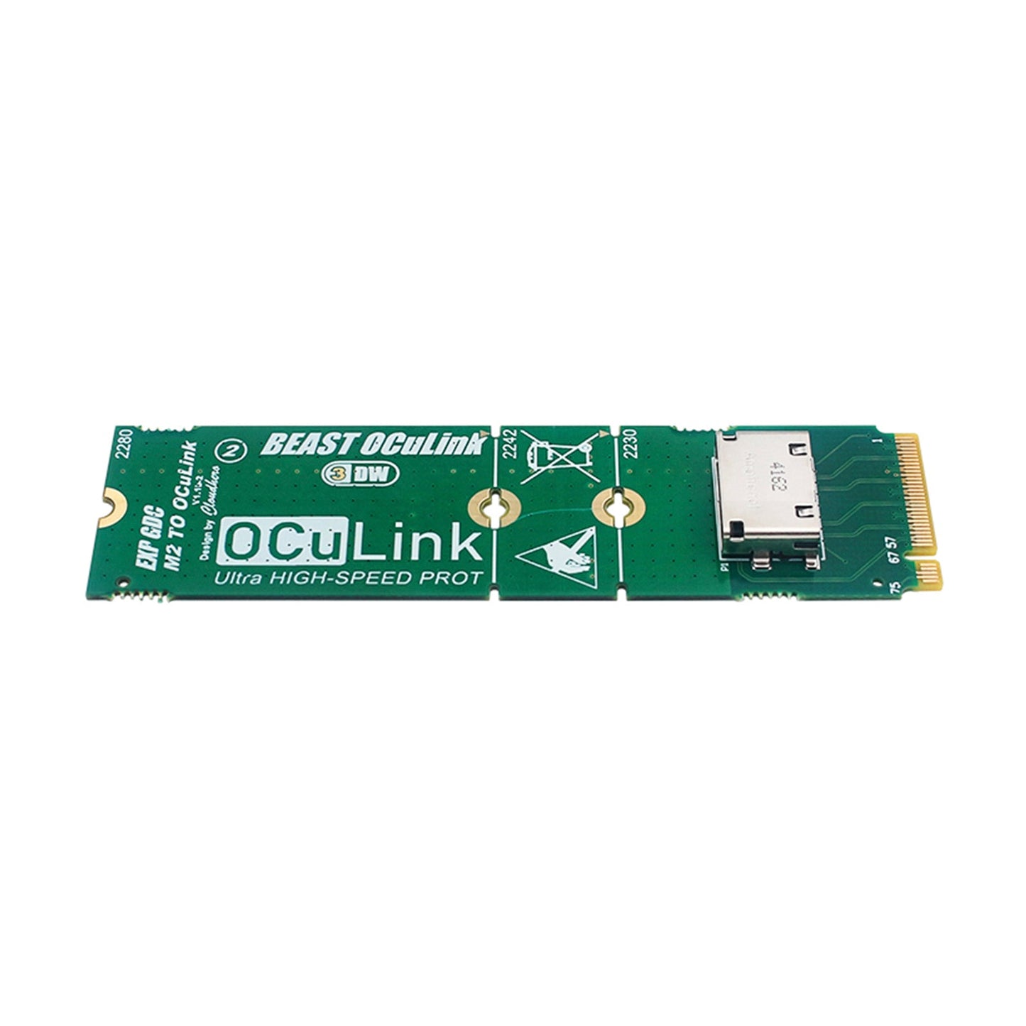 M.2 to OCuLink Adapter Board M.2 M KEY to OCULINK Interface Conversion Board