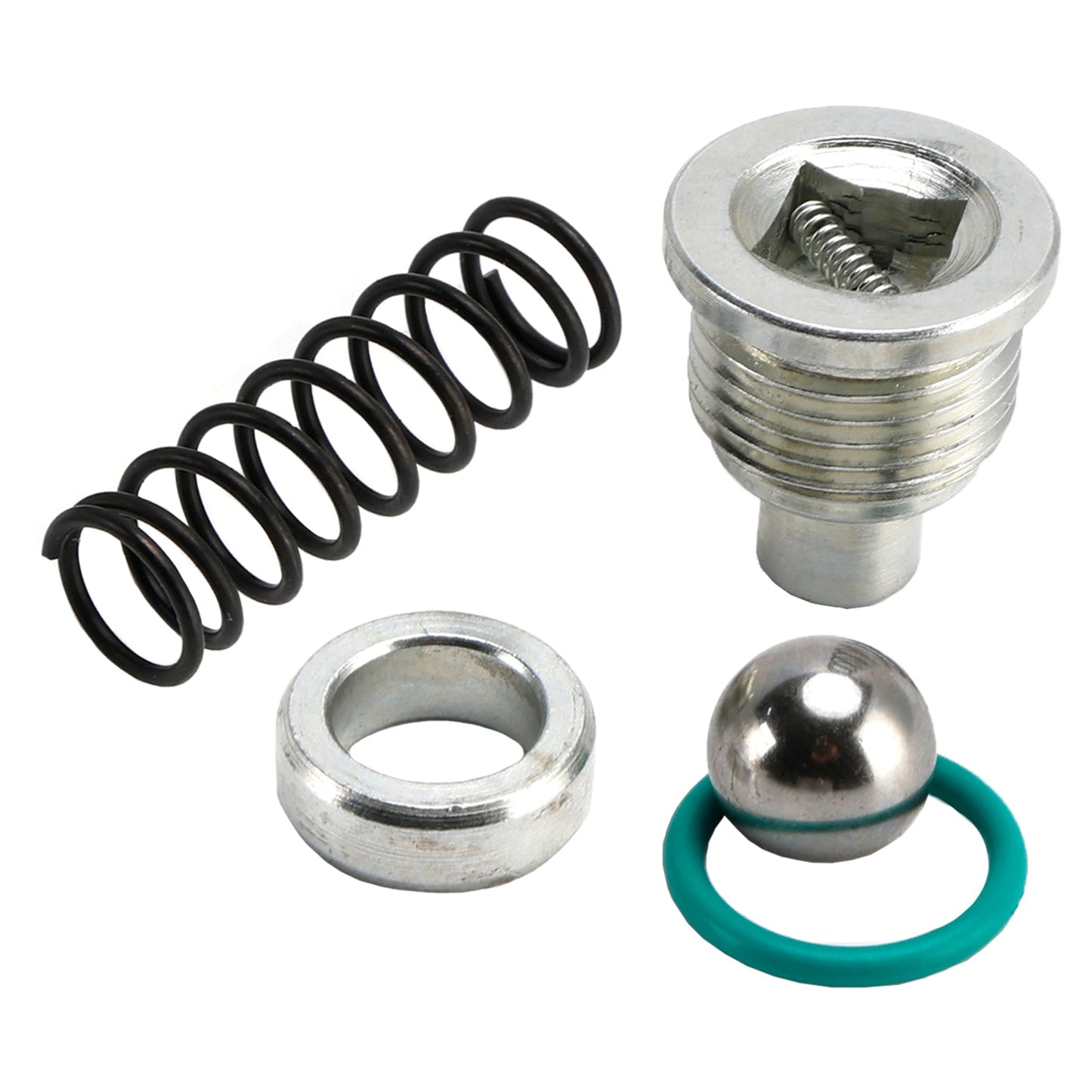 1994.05-2003 Ford F250 F350 F450 F550 FSD E250 E350 E450 ESD 7.3L Diesel Oil Pump Relief Valve Spring Plug & Seals Kit