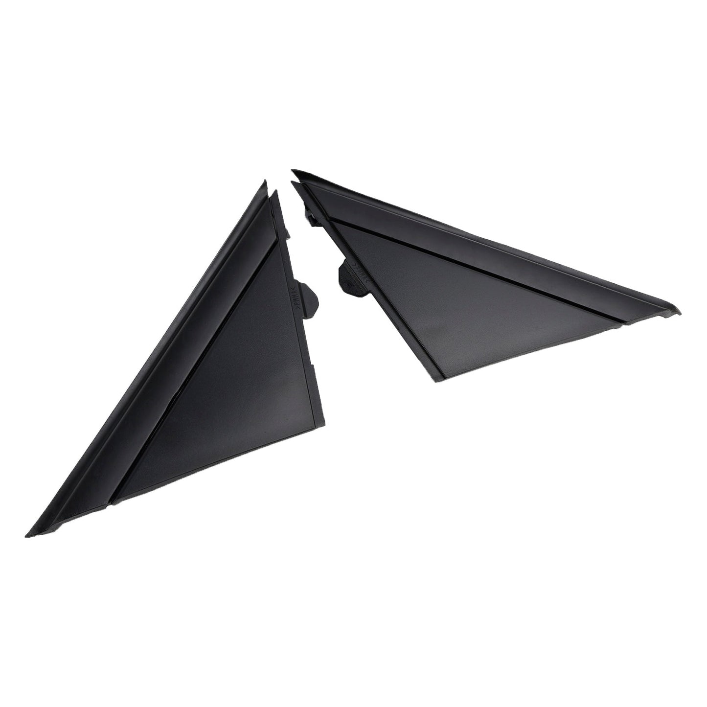 2012-2019 Fiat 500 2X Left+Right Side View Door Mirror Flag Cover Molding Trim