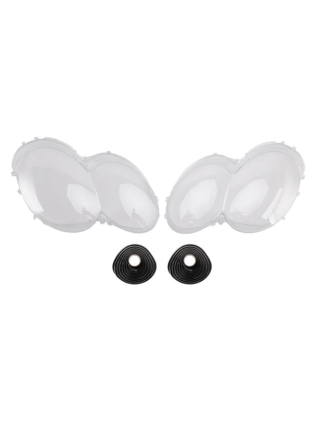 2003-2008 Benz W230/R230 SL500 SL600 2Pcs Headlight Shell Lens Cover+Glue