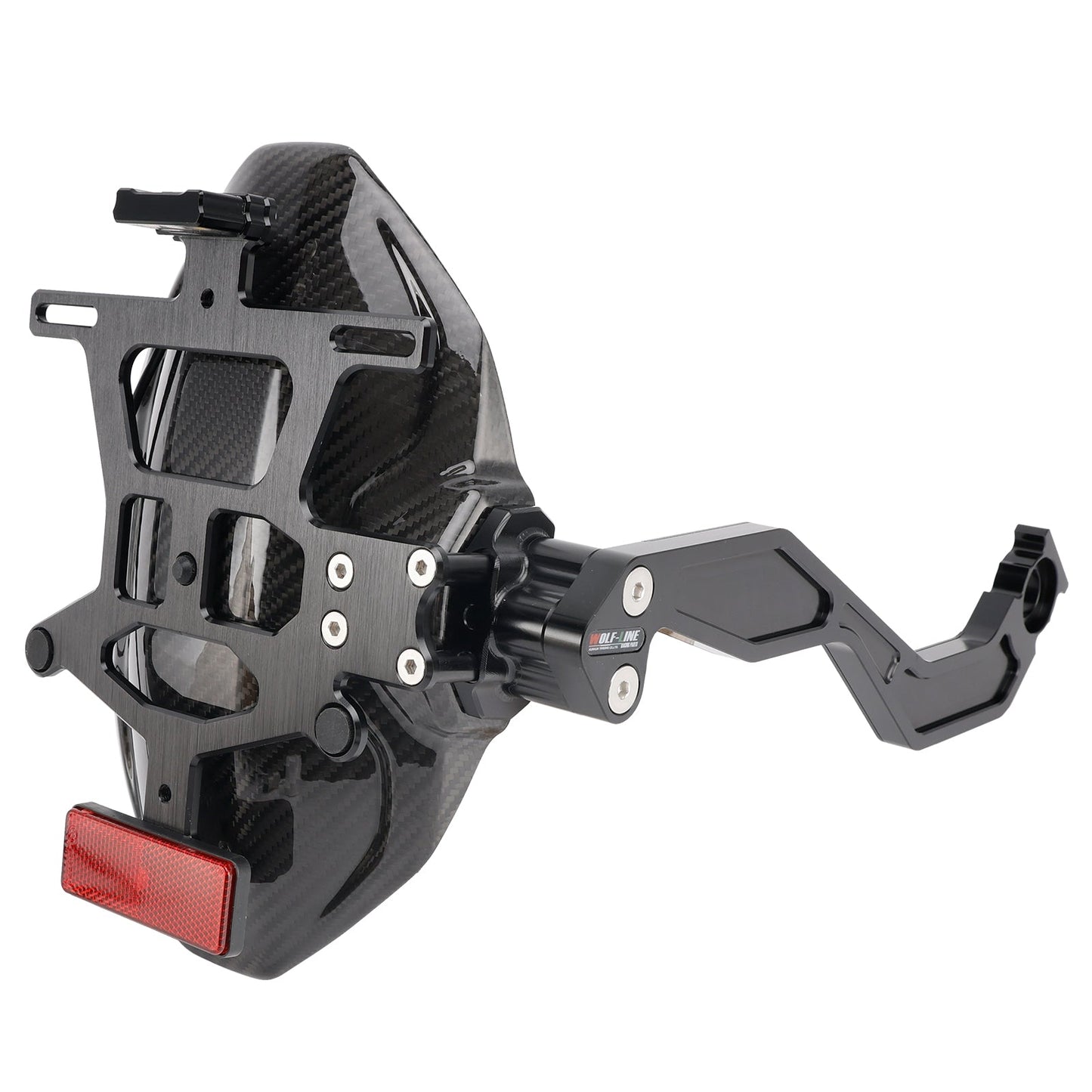 Real Carbon Fiber Rear Fender Bracket LED Fit For Honda CBR650R CB650R 2024-2025