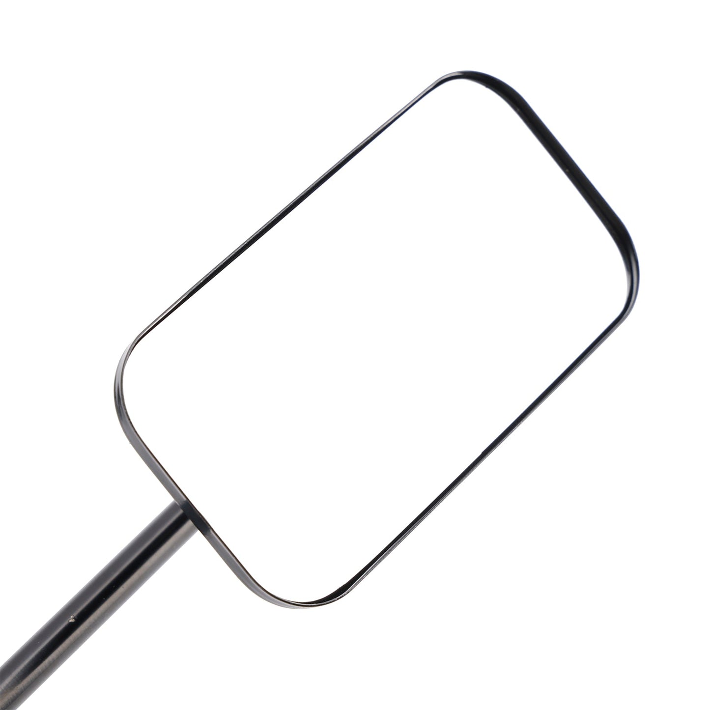 Old School Style Rectangular Clamp-On Motorcycle Mirrors Black Brattstyle