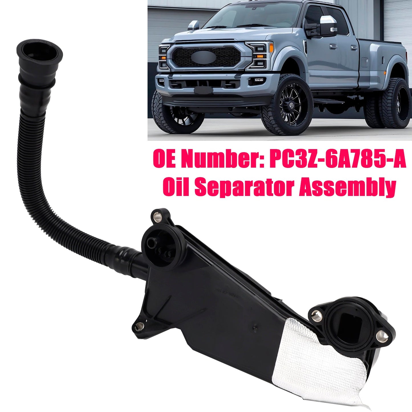 2023–2025 Ford F-550 Super Duty 6.7L Diesel Oil Separator Assembly PC3Z-6A785-A