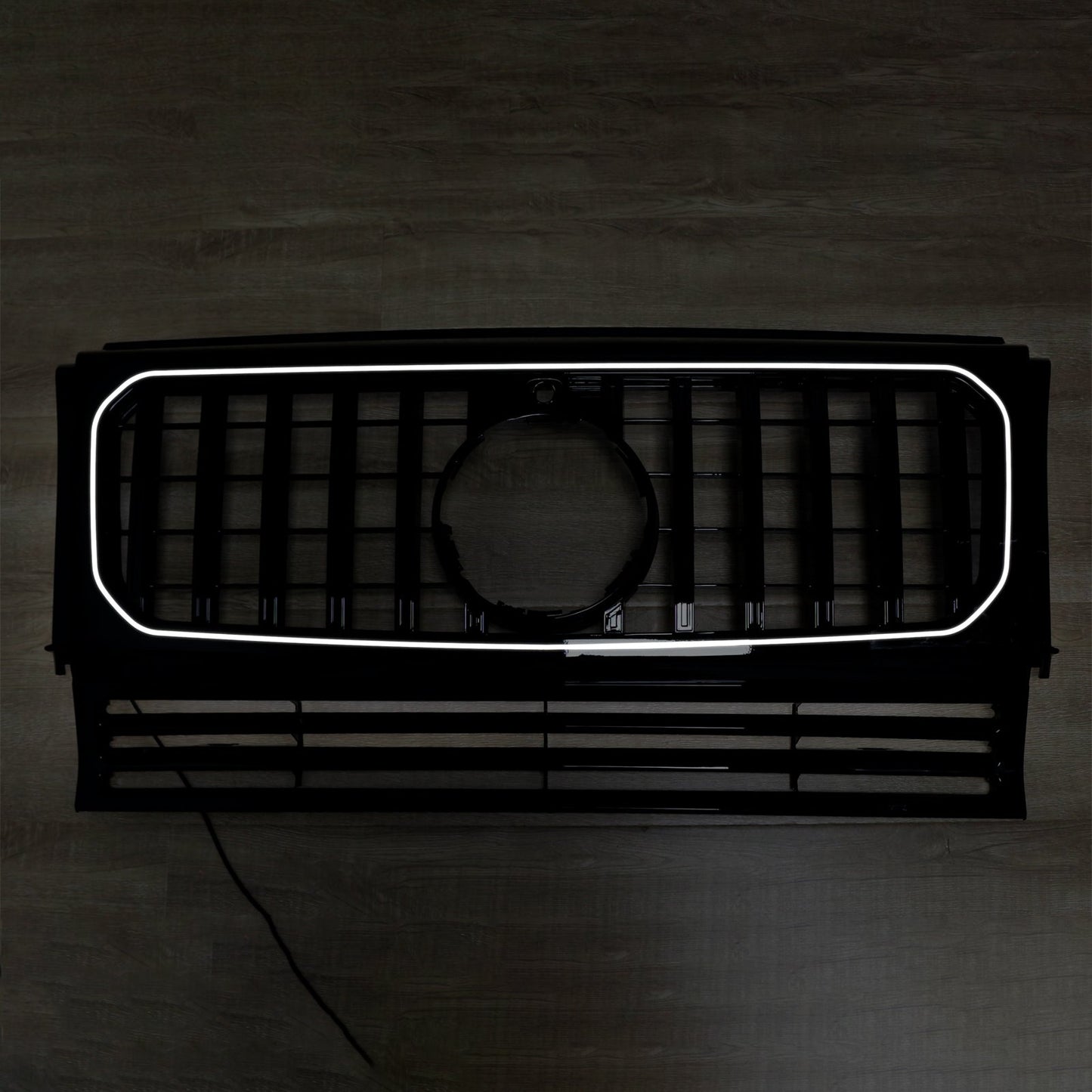 1990-2018 Mercedes Benz G-Class W463 With Camera Hole Gloss Black Front Bumper Grill Grille