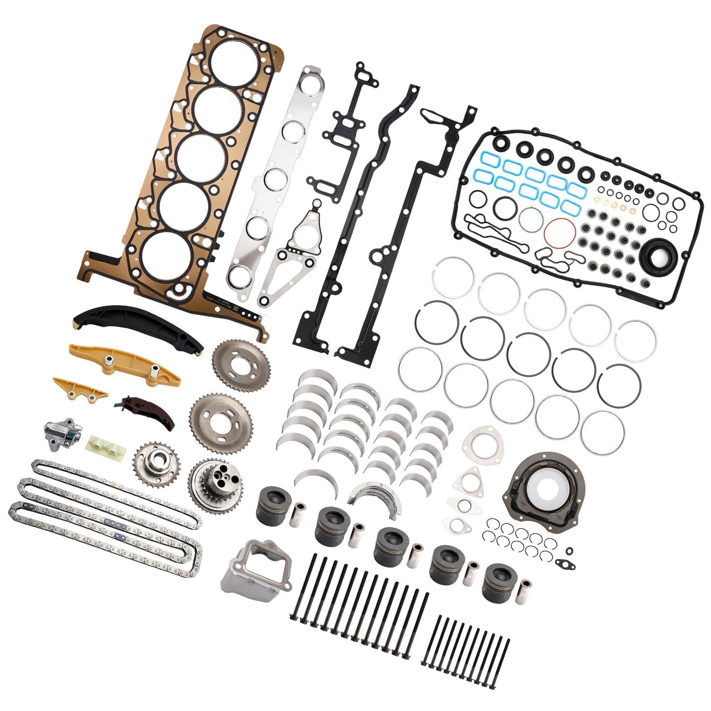 P5AT 3.2L Engine Rebuild Kit With Timing Kit for Mazda BT50 for Ford Ranger