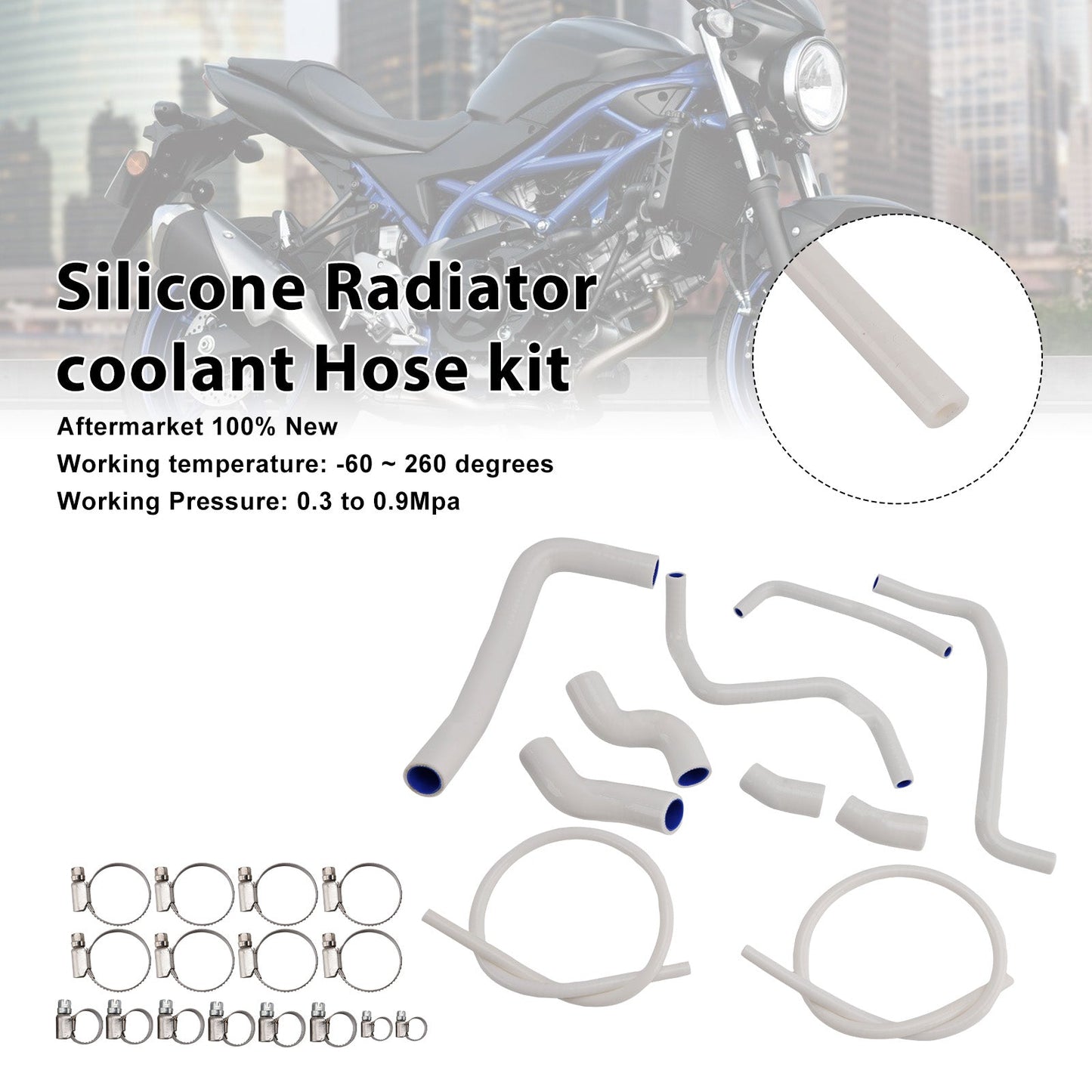 2016-2025 Suzuki SV 650 SV650 Silicone Radiator coolant Hose