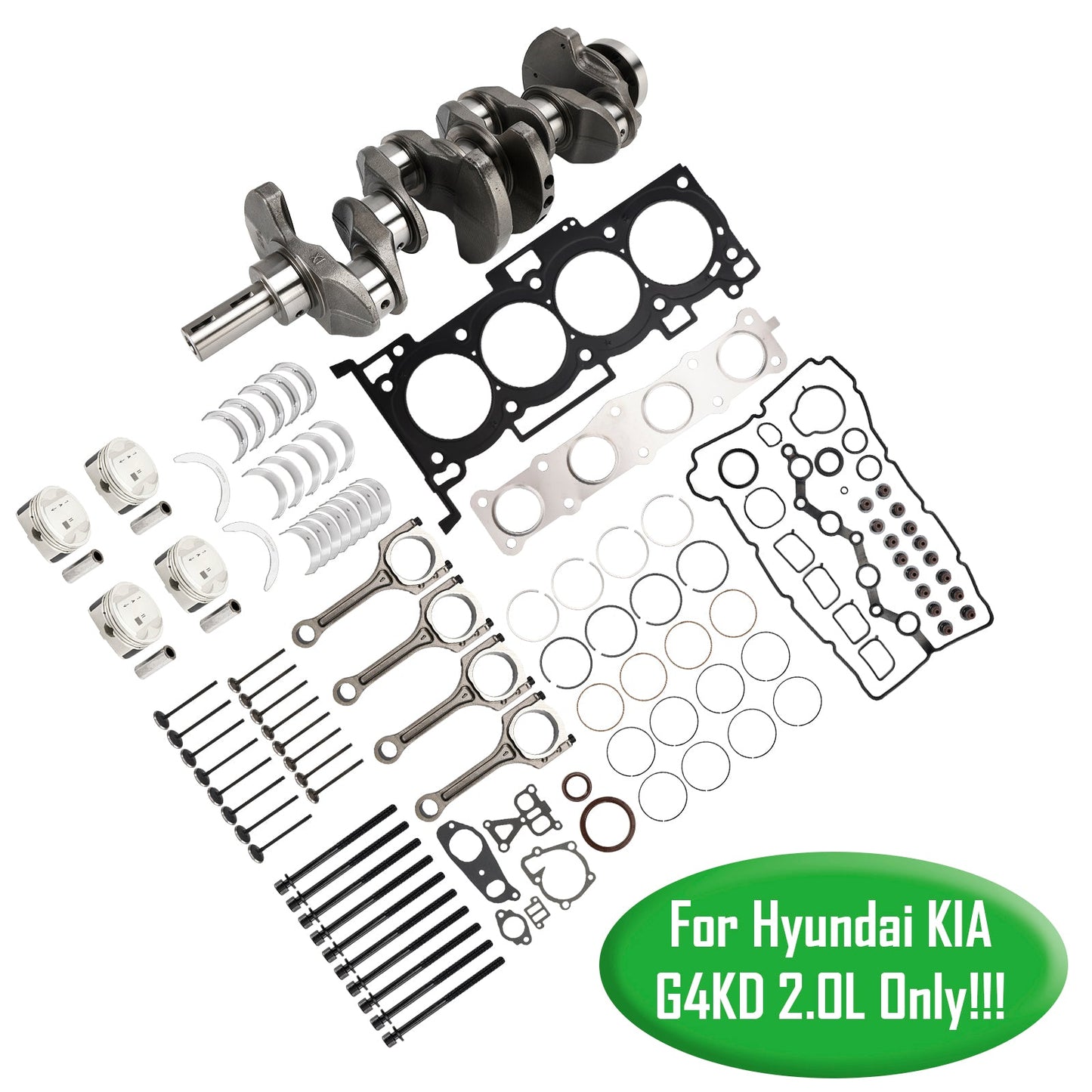 2006-2010 Kia Optima Engine Overhaul Rebuild Kit Crankshaft Connecting Rods 23111-2G010