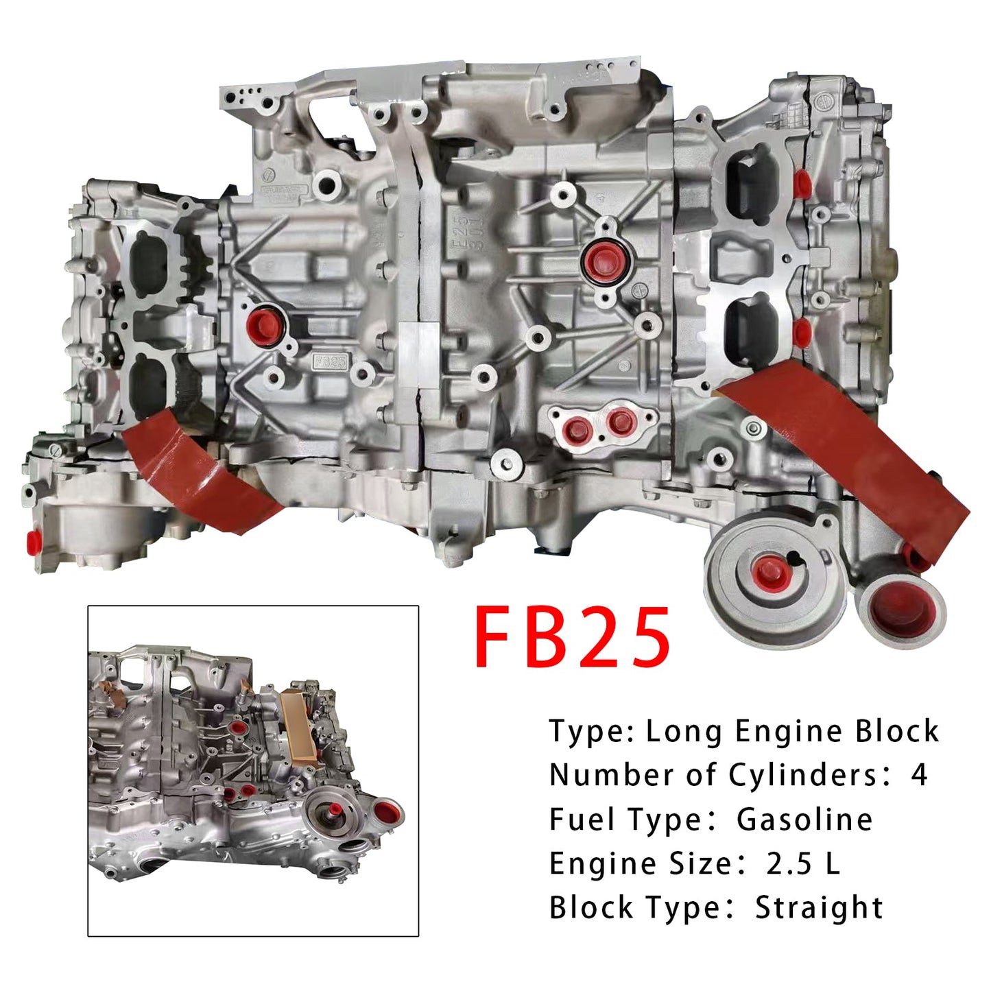 2012 2013 2014 2015 2016 2017 2018 Subaru Forester 2.5L Engine Assembly Long Engine Block FB25