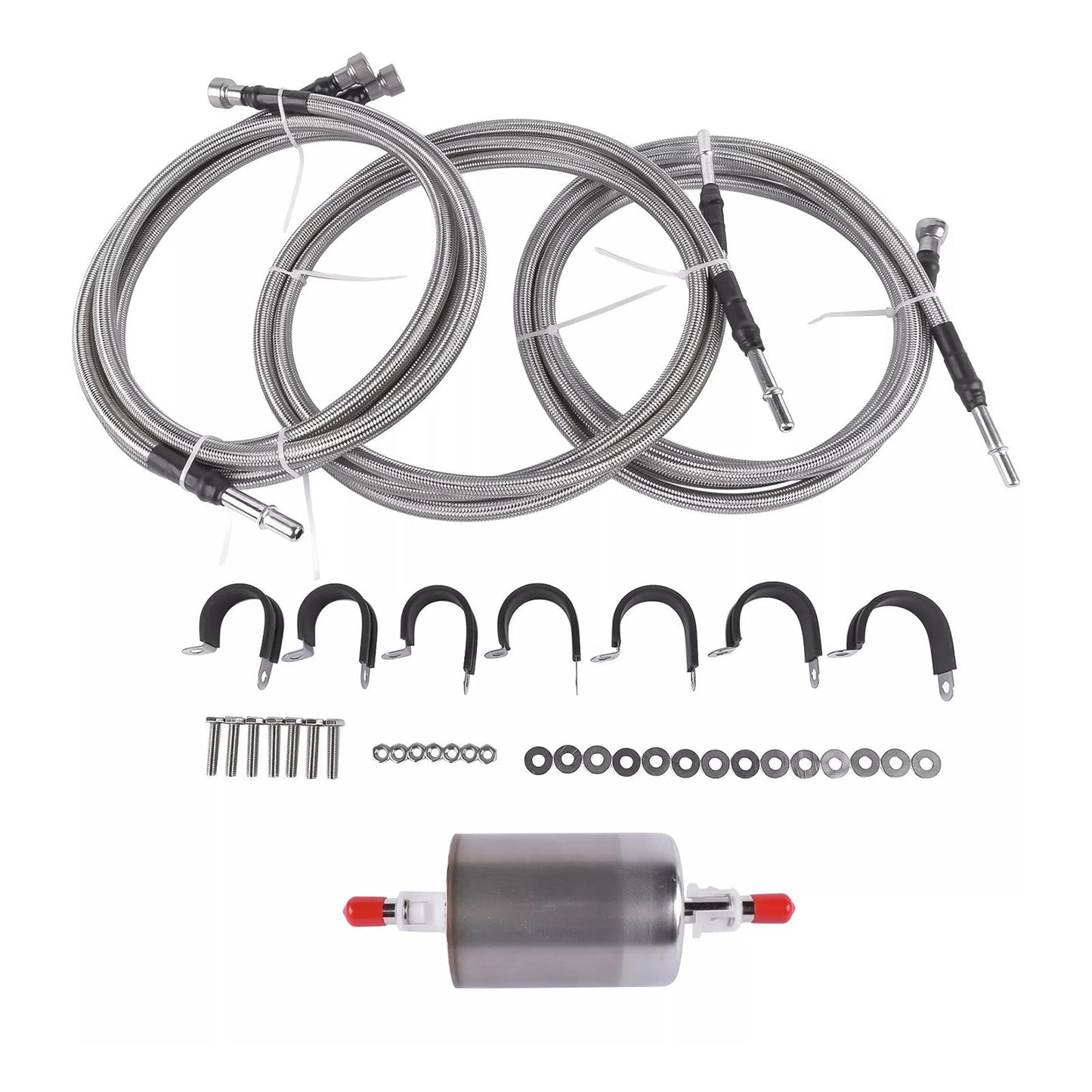 2001-2003 GMC Sierra 3500 Stainless Steel Braided Fuel Lines Kit 819-840 Quick Fix