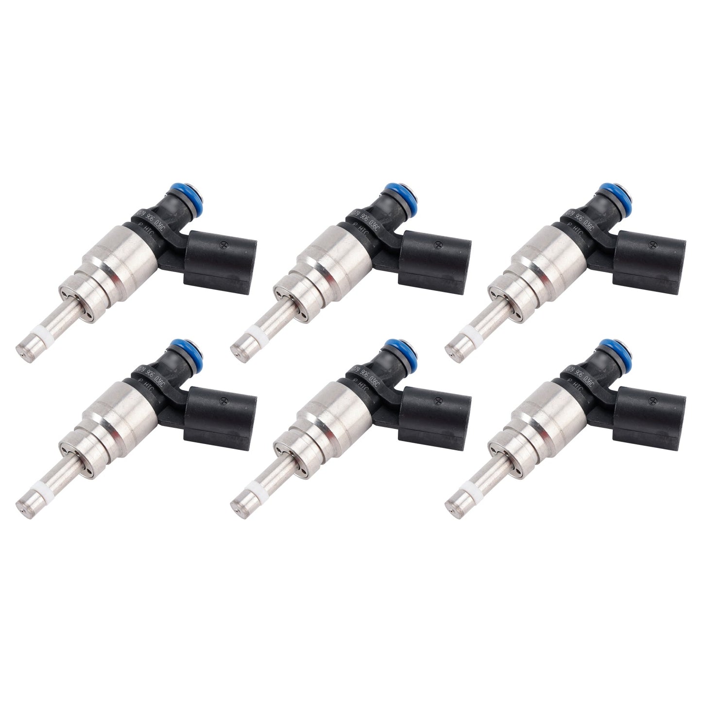 2009-2012 Audi Q5 3.2L V6 6PCS Fuel Injector 06E906036F 06E906036E