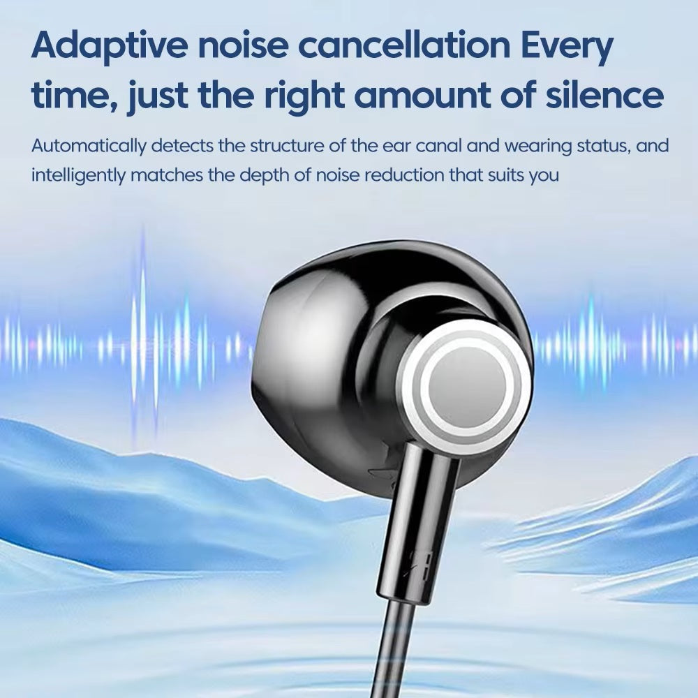 Bluetooth Headphones 5.3 Smart Digital Display for Games Live Singing Ear-Return
