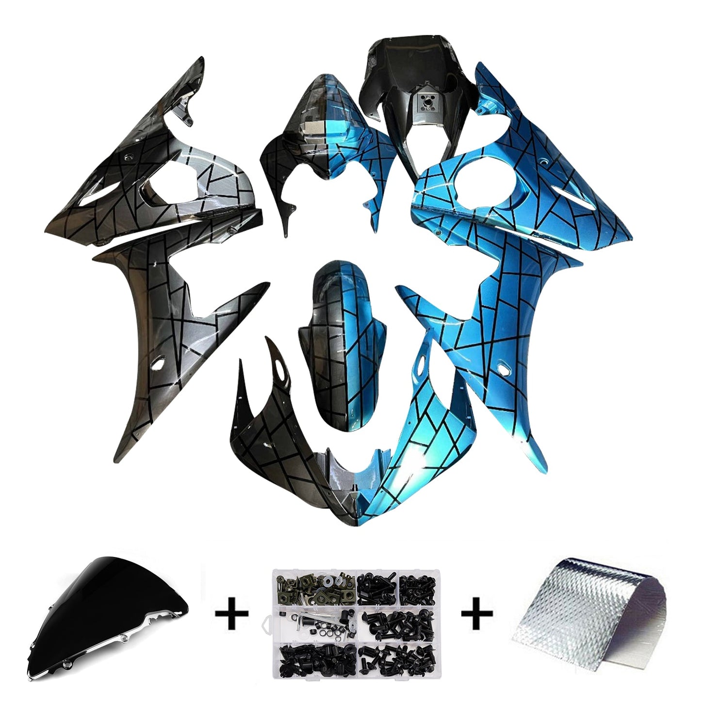 Injection Fairing Kit Bodywork For Yamaha YZFR6 YZF-R6 2005