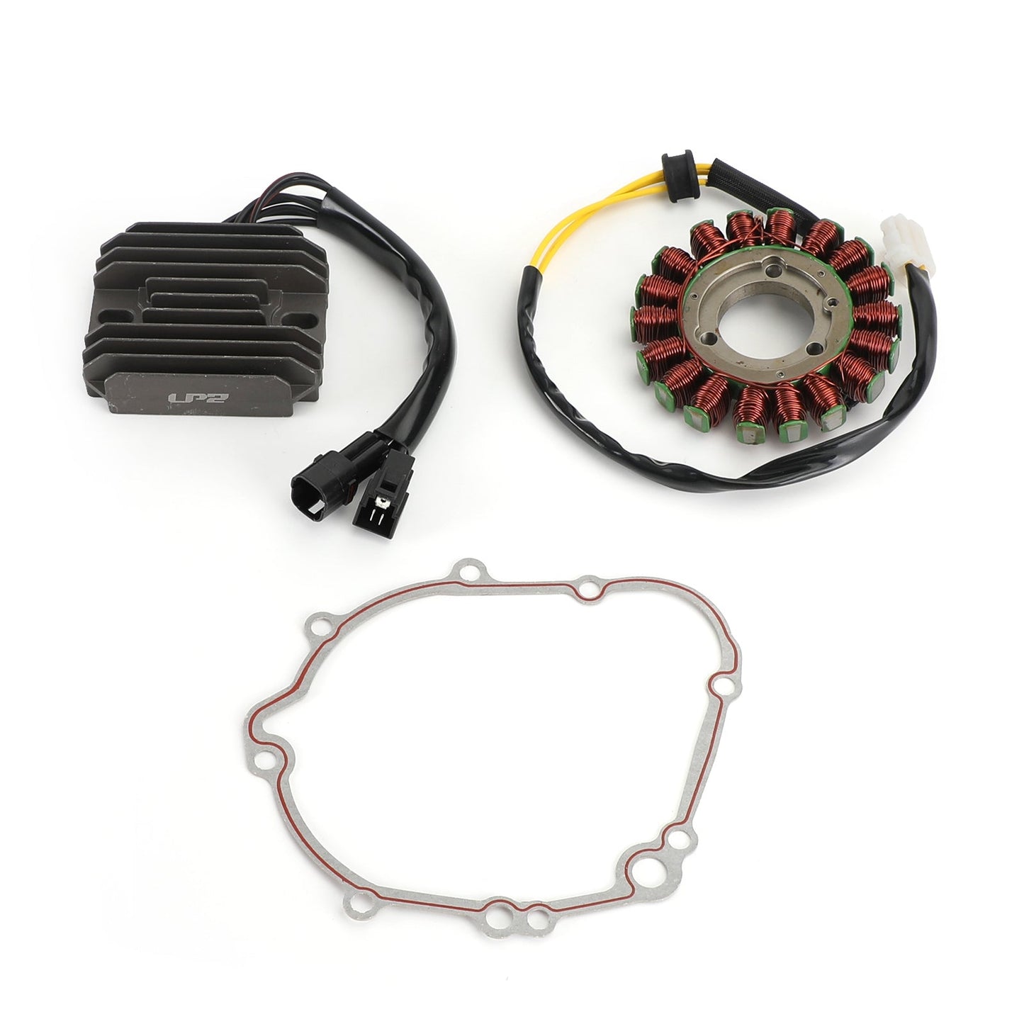 2006-2007 Suzuki GSX-R 750 GSXR750 Magneto Coil Stator+Voltage Rectifier+Gasket