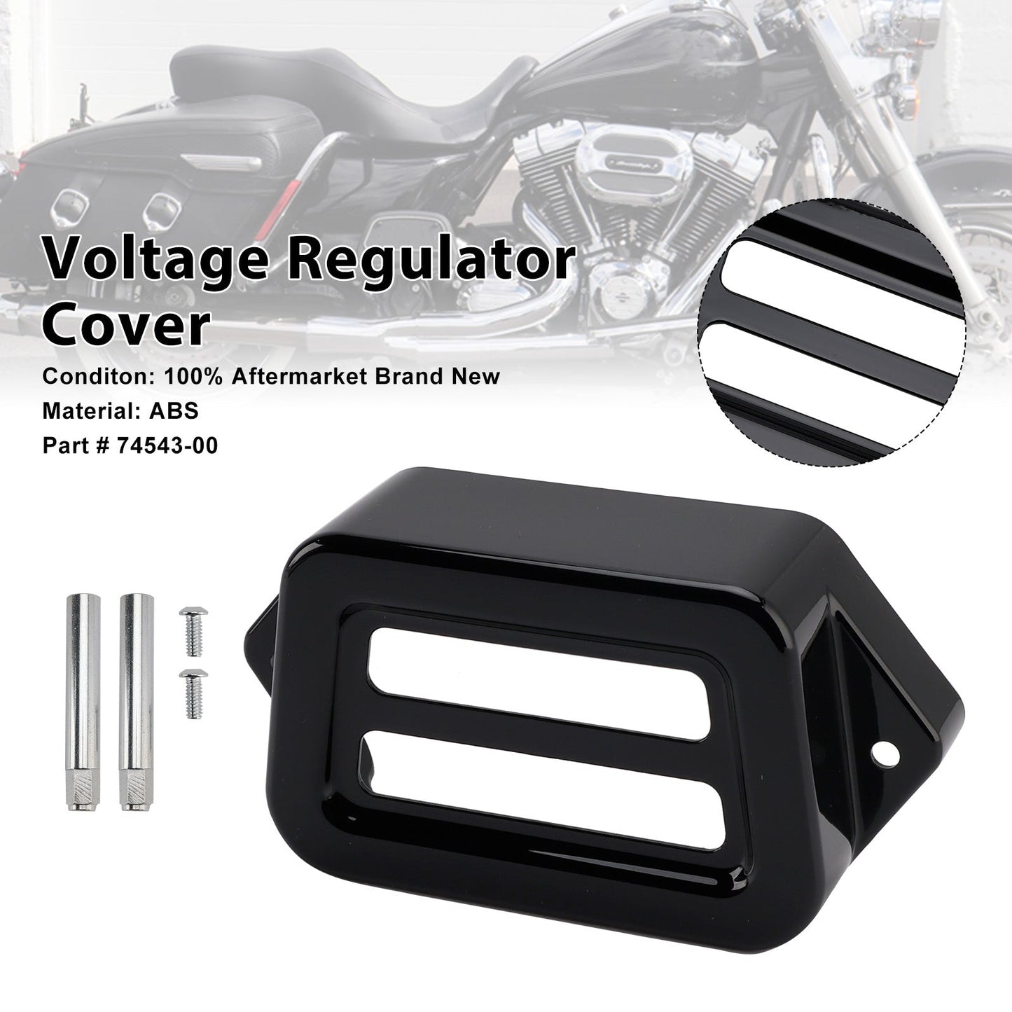 Voltage Regulator Cover For Road King Electra Street Road Glide 1997-2008