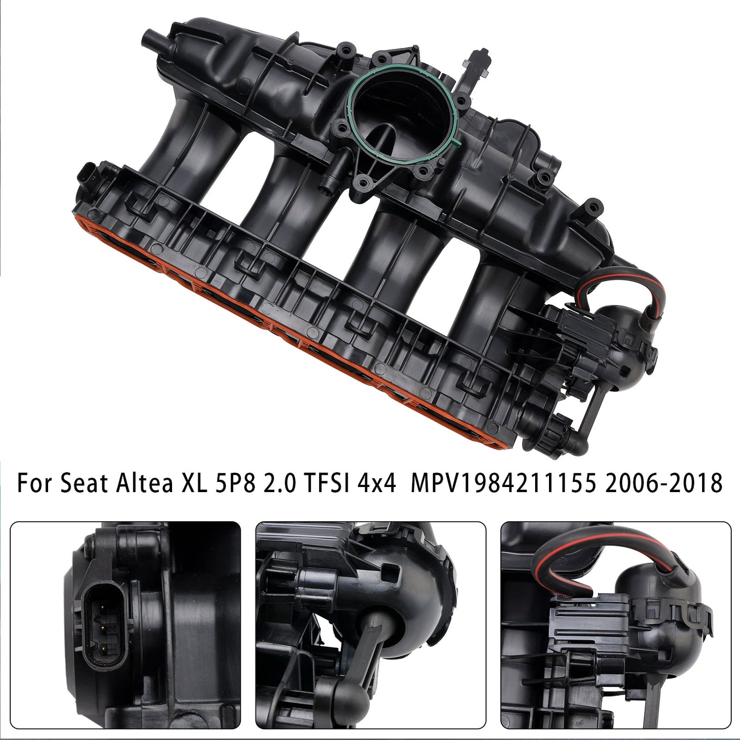 2008-2013 Audi A3 CBFA or CCTA engine Air Inlet Intake Manifold 06J133201BD