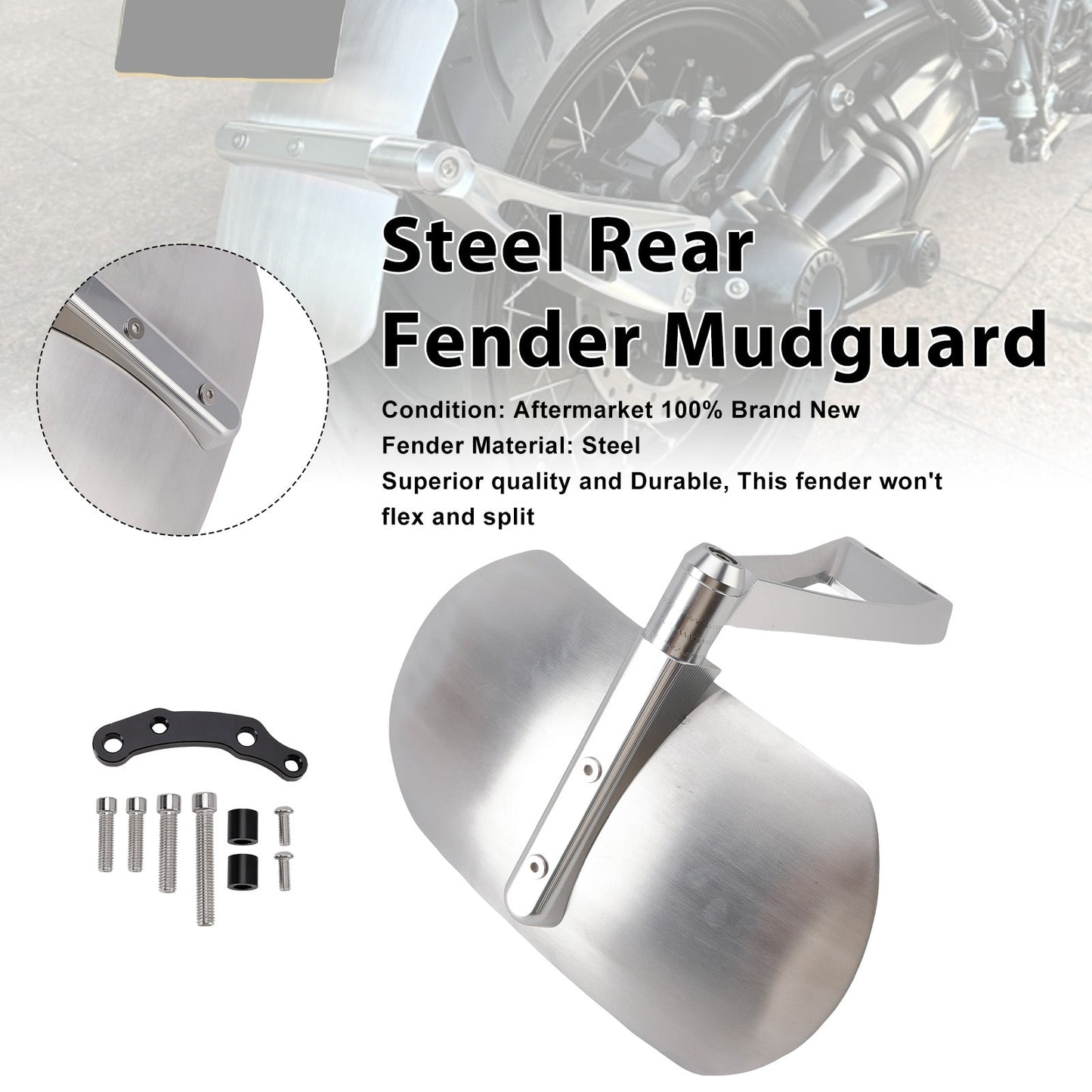 2014-2023 For BMW R nineT Scrambler Steel Rear Fender Mudguard