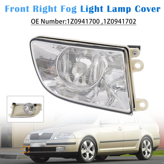 Front Right Fog Light Lamp Cover 1710525 93357465 For Skoda Octavia II 04-08
