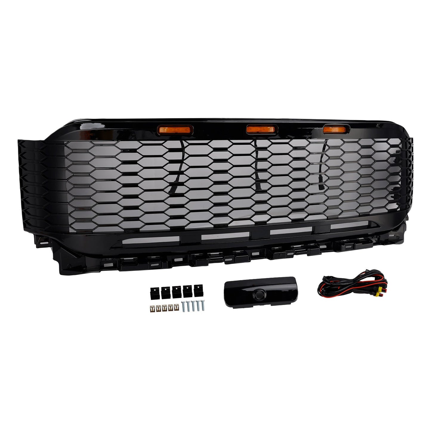 2021-2023 Ford F150 Raptor Replacement ABS Front Bumper Grille Grill W/ LED