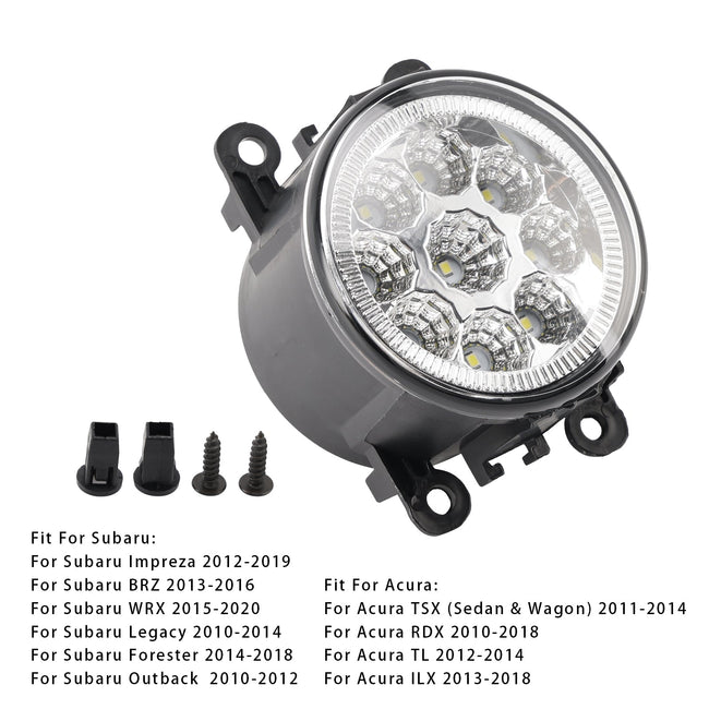 9 LED Daytime Running Fog Lights For Ford Focus Fiesta C-Max 84501AJ00A