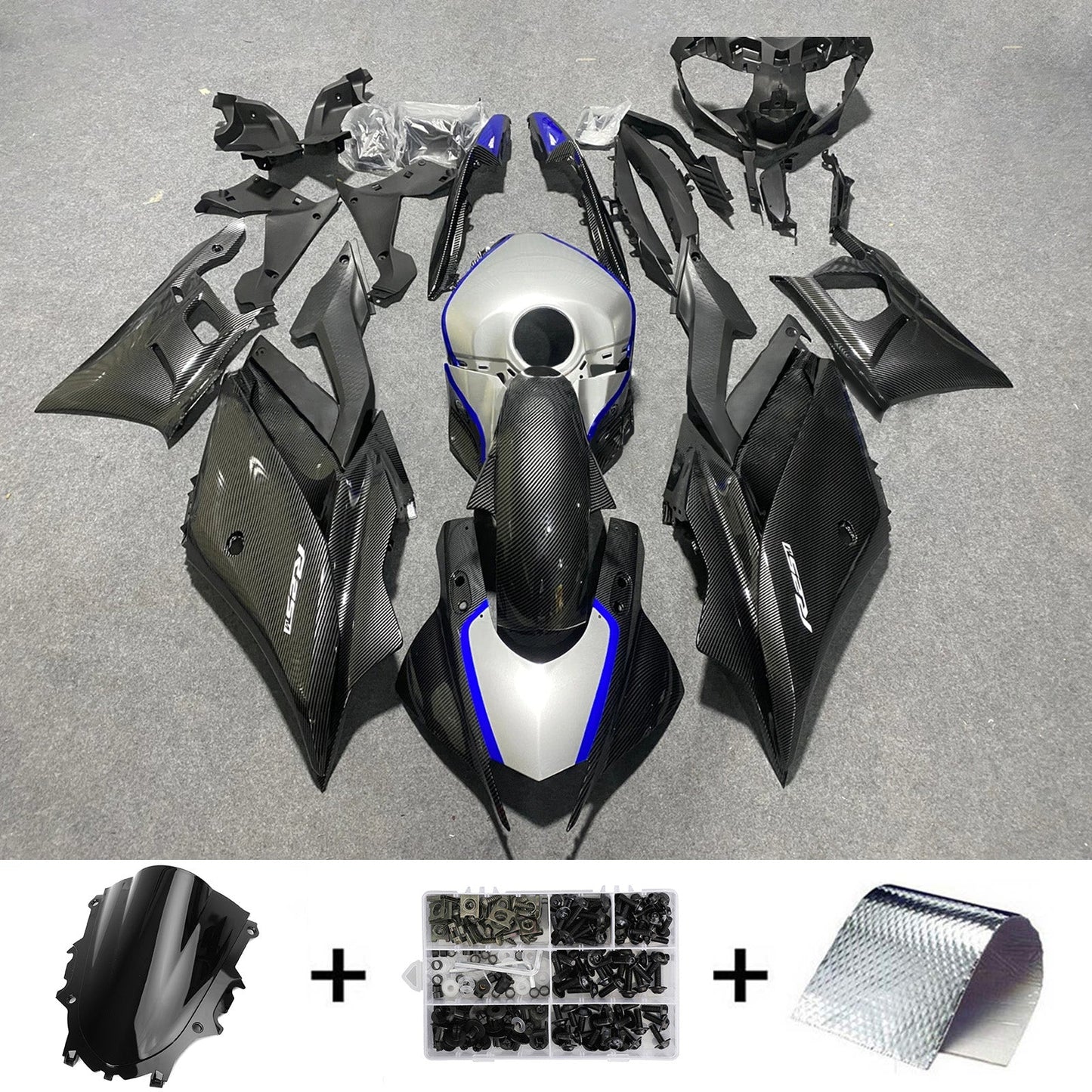 2019-2021 Yamaha YZF-R3 R25 Injection Fairing Kit Bodywork Plastic ABS