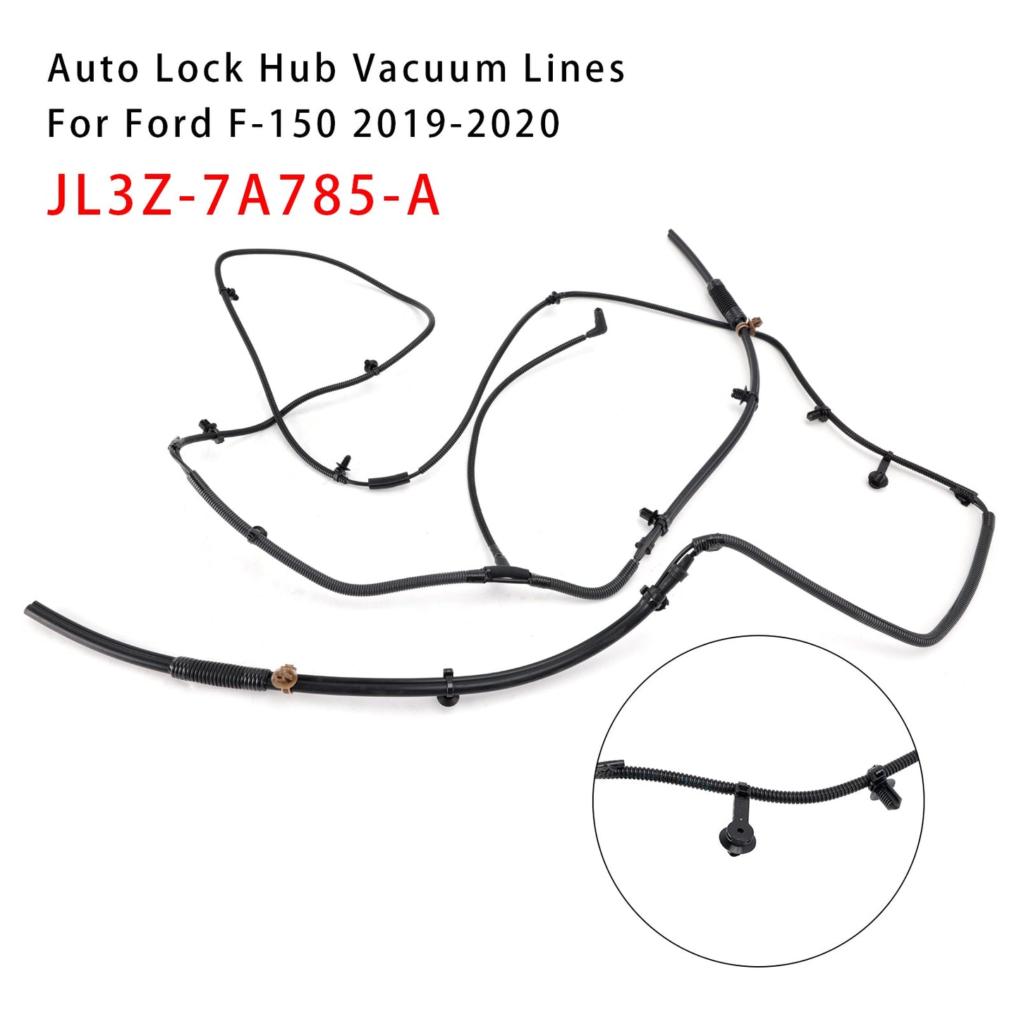 JL3Z7A785B For 2019 2020 Ford F-150 Auto Lock Hub Vacuum Lines Tube 4x4 4wd Front Axle
