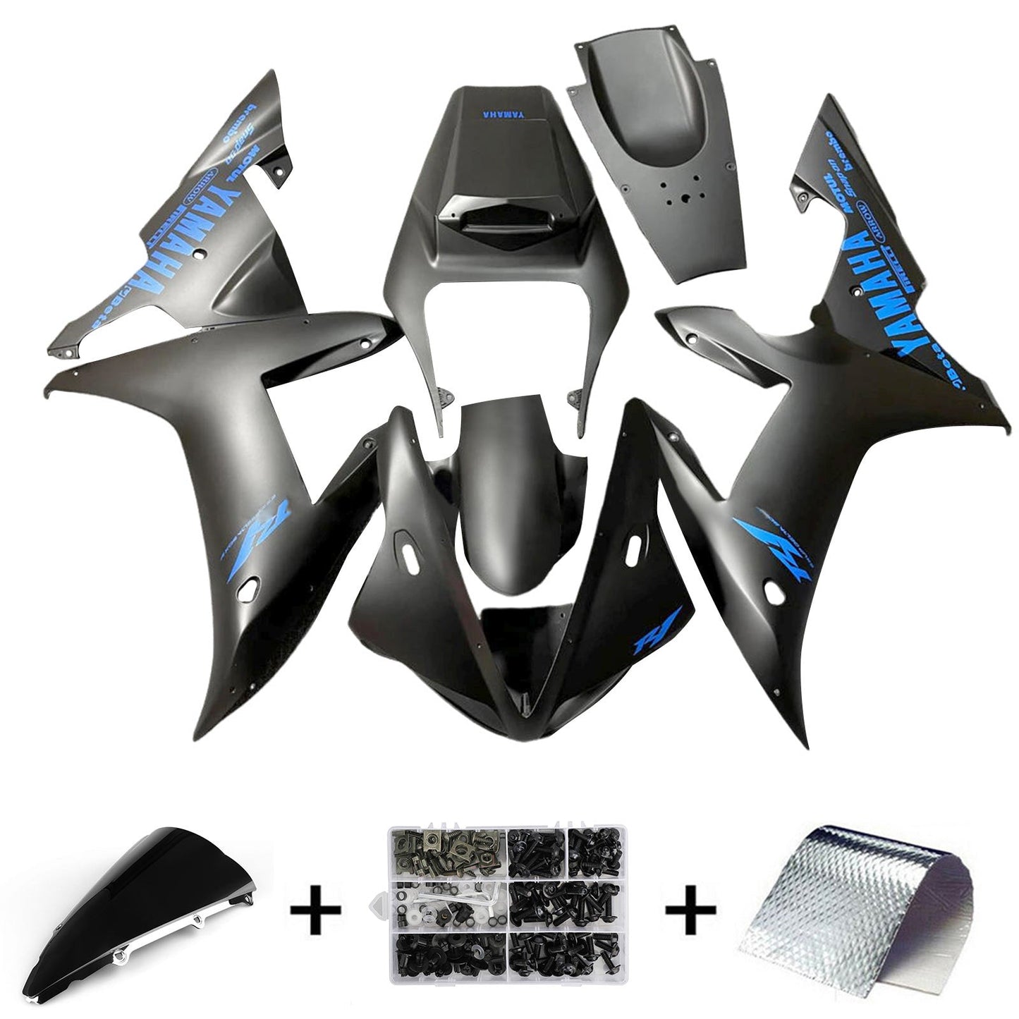 2002-2003 Yamaha YZF 1000 R1 Injection Fairing Kit Bodywork Plastic ABS