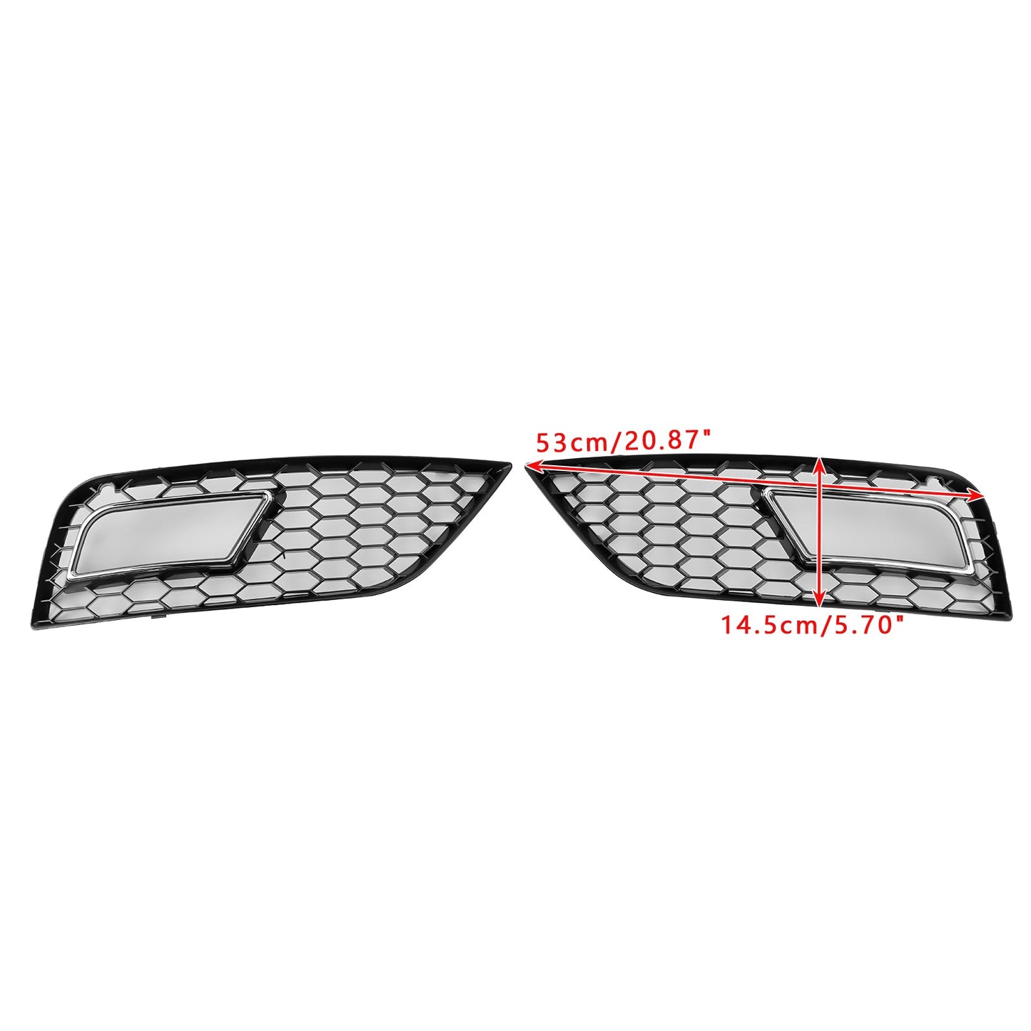 2013-2015 Audi A4 B8.5 Honeycomb Style Fog Light Cover Standard Bumper