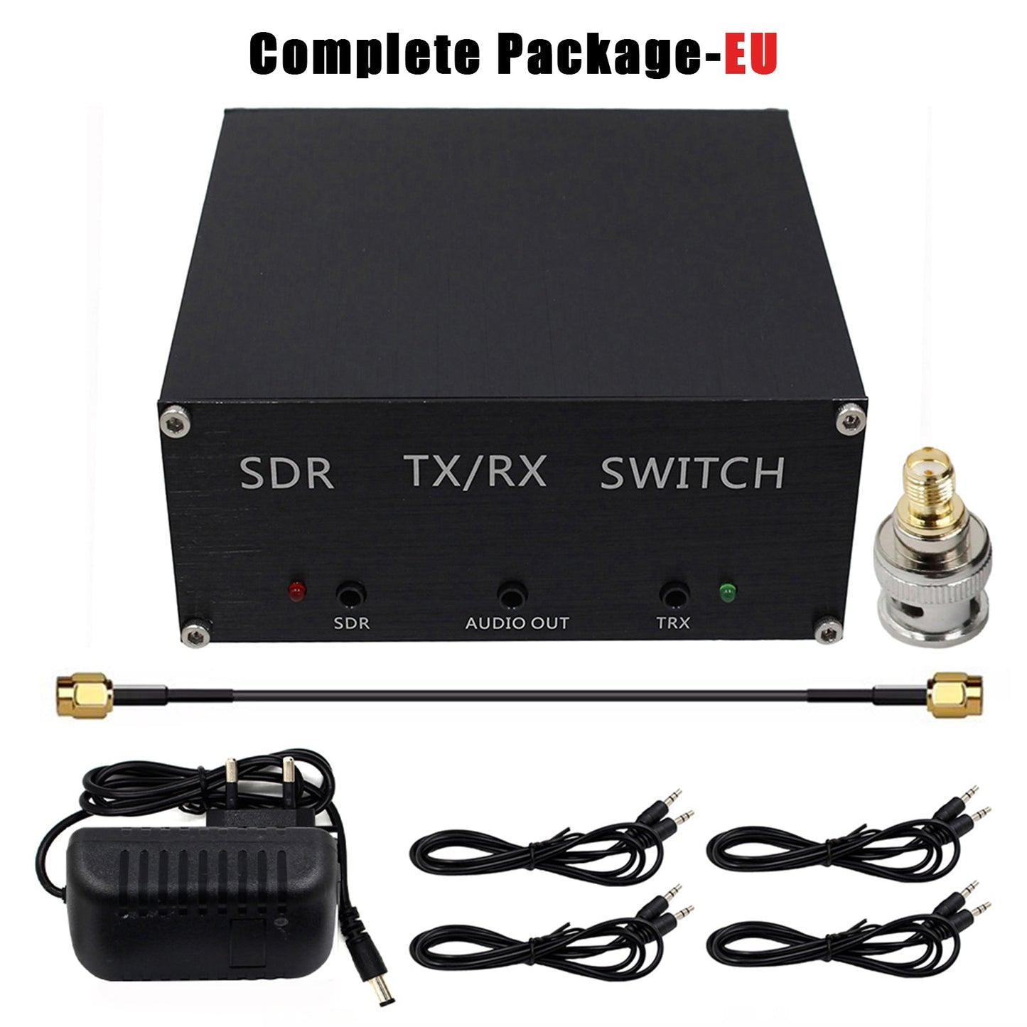 SDR Receiving Switching Antenna Sharing Transceiver TR Switch Box 100W DC 160MHz EU Plug