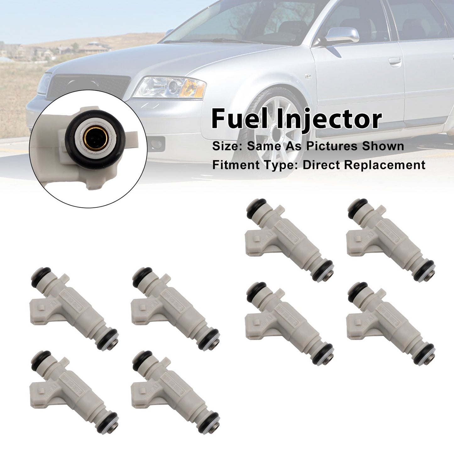 8Pcs Fuel Injector For Audi S6 S8 4.2L V8 2001-2003 0280155988 077133551Q