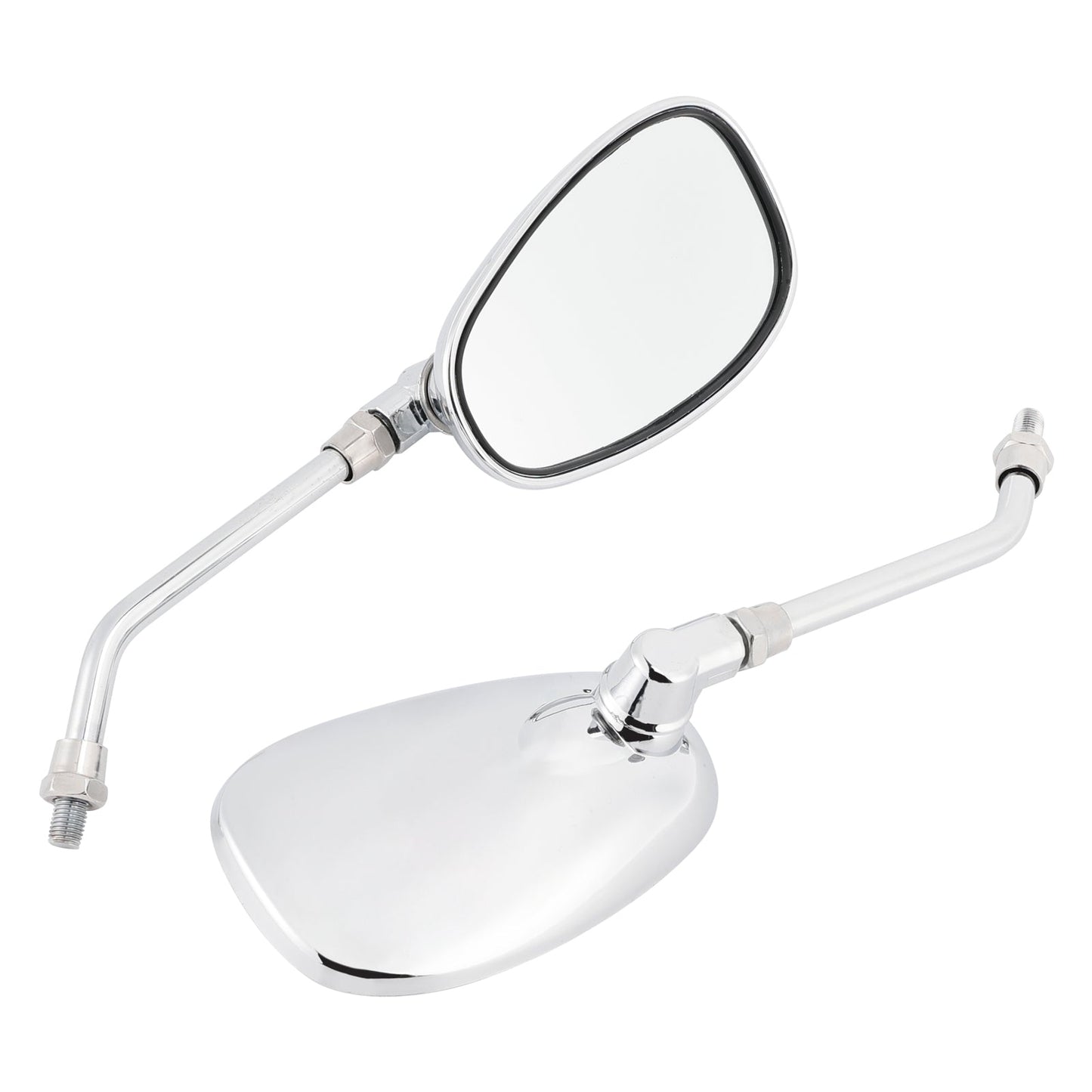 Pair Black M10 Rearview Mirrors For Yamaha V-Star XVS650 1998-2004 XVS1100 00-09