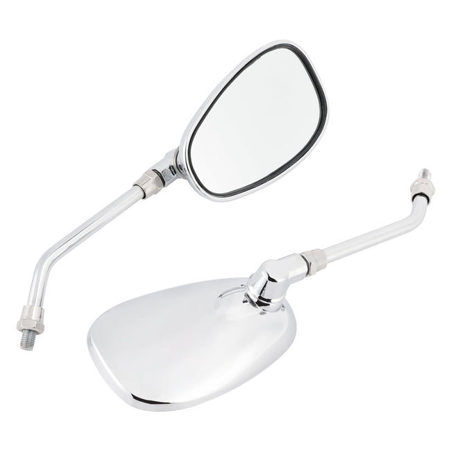 Pair Black M10 Rearview Mirrors For Yamaha V-Star XVS650 1998-2004 XVS1100 00-09