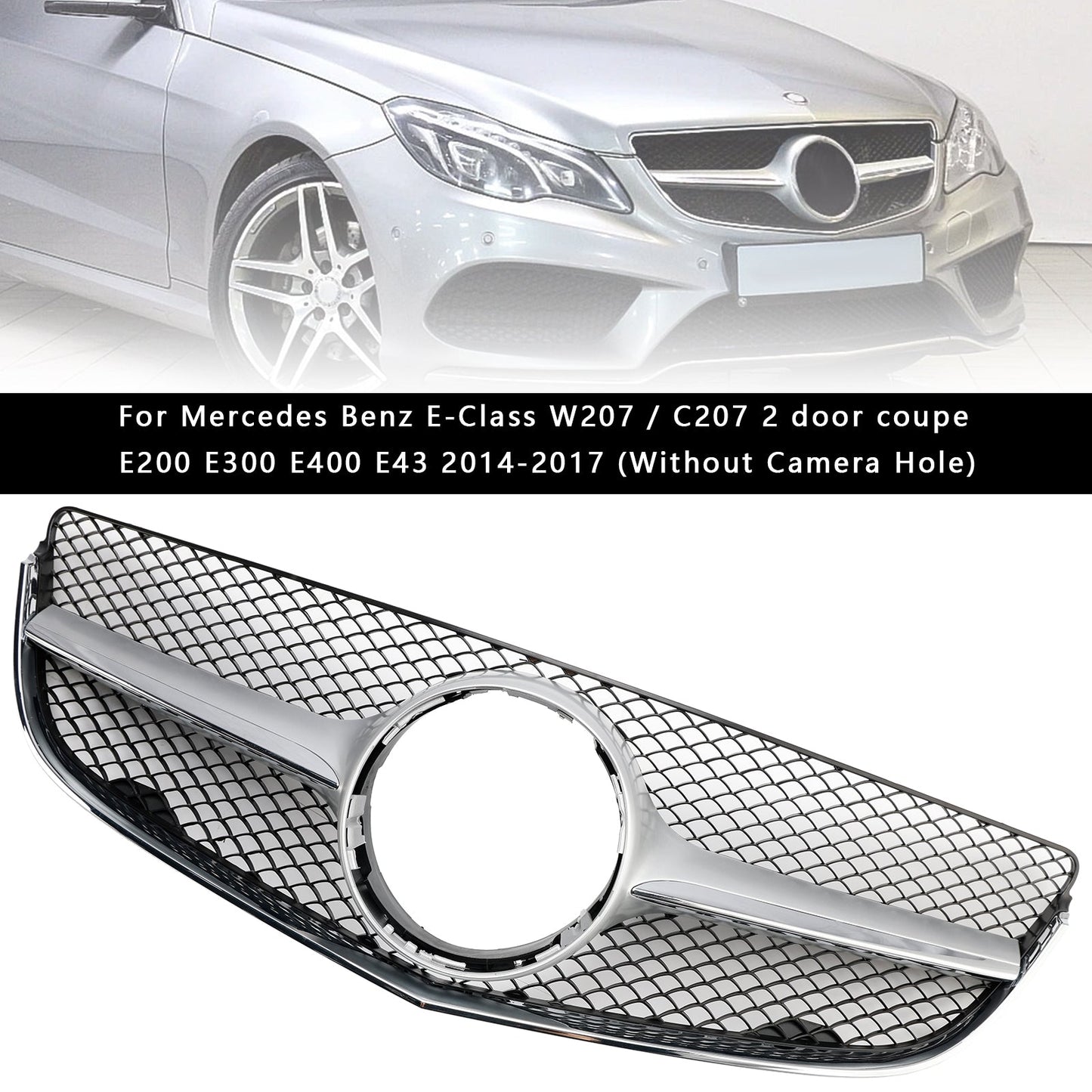 2014-2017 Mercedes Benz E-CLASS W207 Coupe Front Bumper Grill Grille