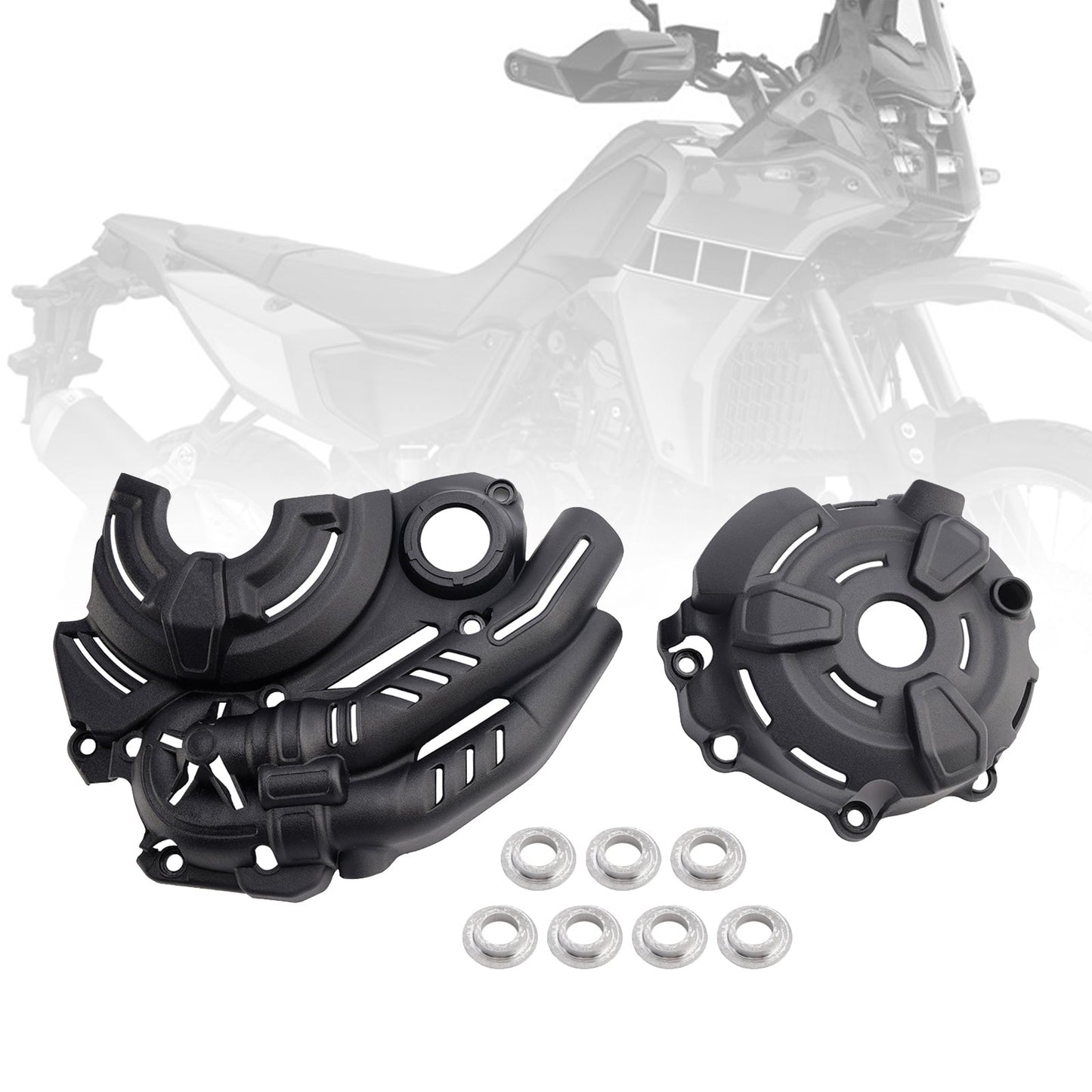 2019-2024 YAMAHA MT-07 Engine Guards Protective Engine Housing Black