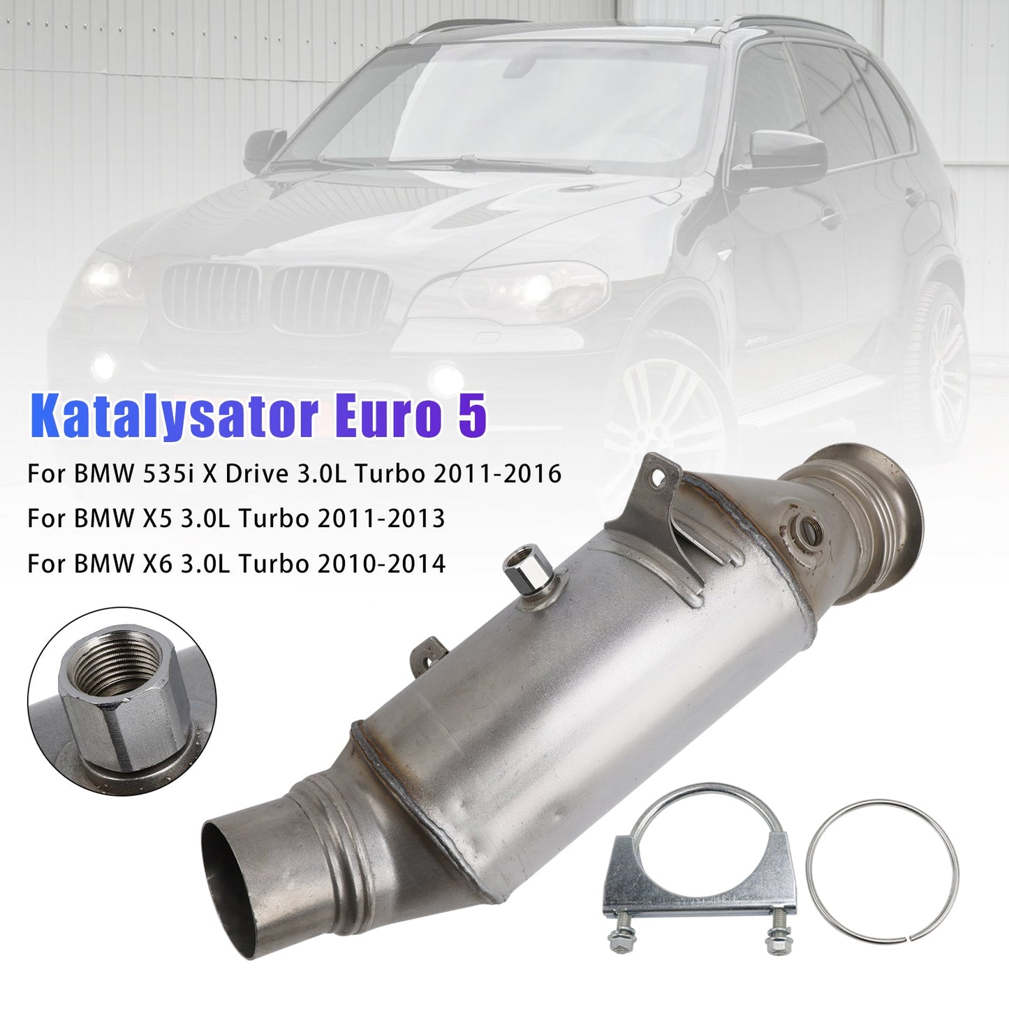 2010-2014 BMW X6 3.0L Turbo Catalytic Converter Euro 5