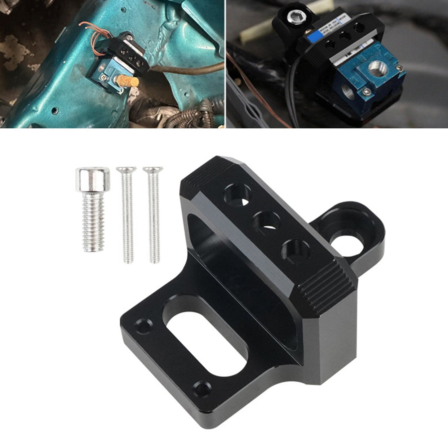 Solenoid Valve Mount Holder Bracket 3 Port for Mac AEM Boost Controller