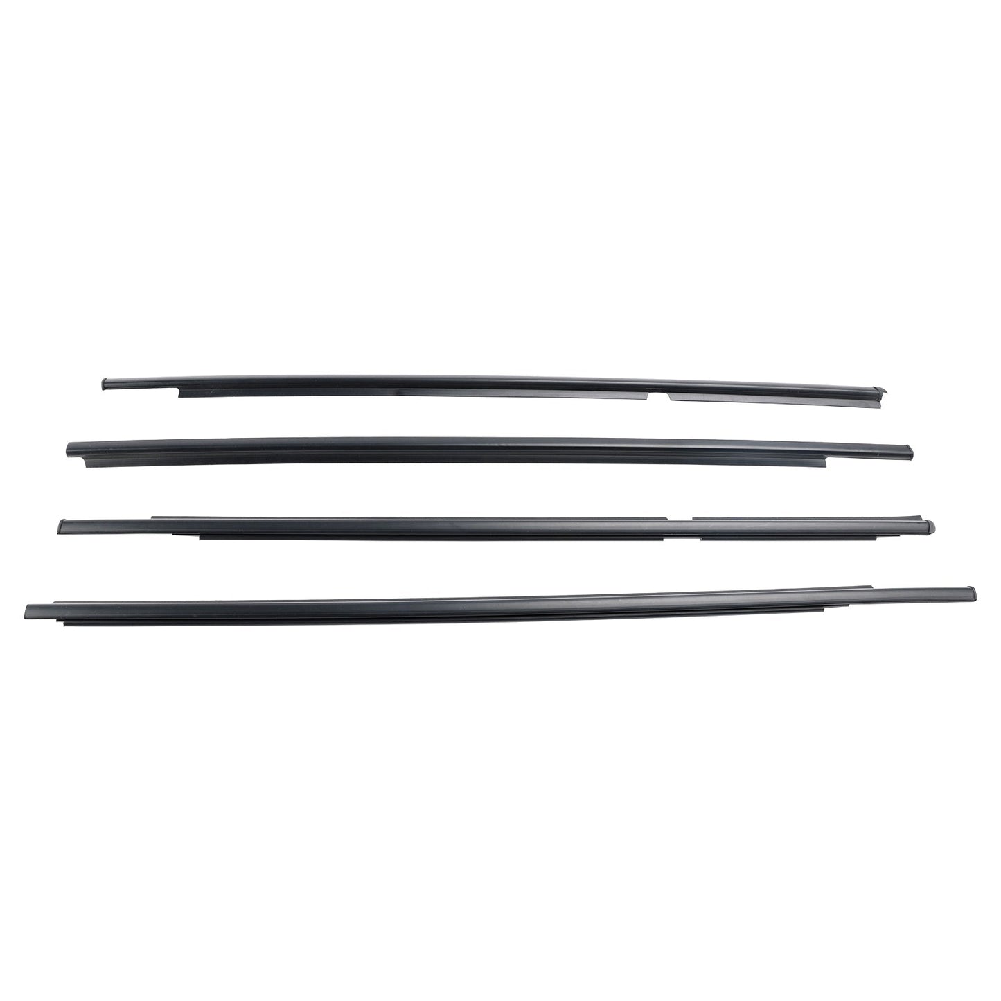 2005-2011 Toyota Yaris 4pcs Outer Door Glass Weatherstrip Moulding 68160-52110