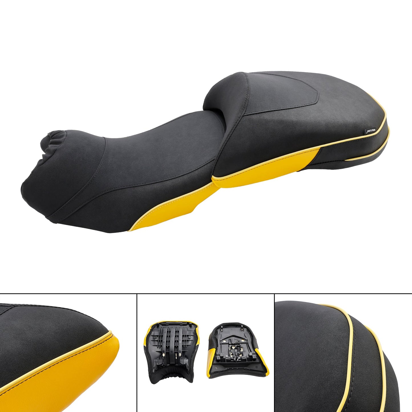 Rider Passenger Seat Front Rear Cushion Fit Yellow For Bmw R1200Gs 14-18 R1250Gs