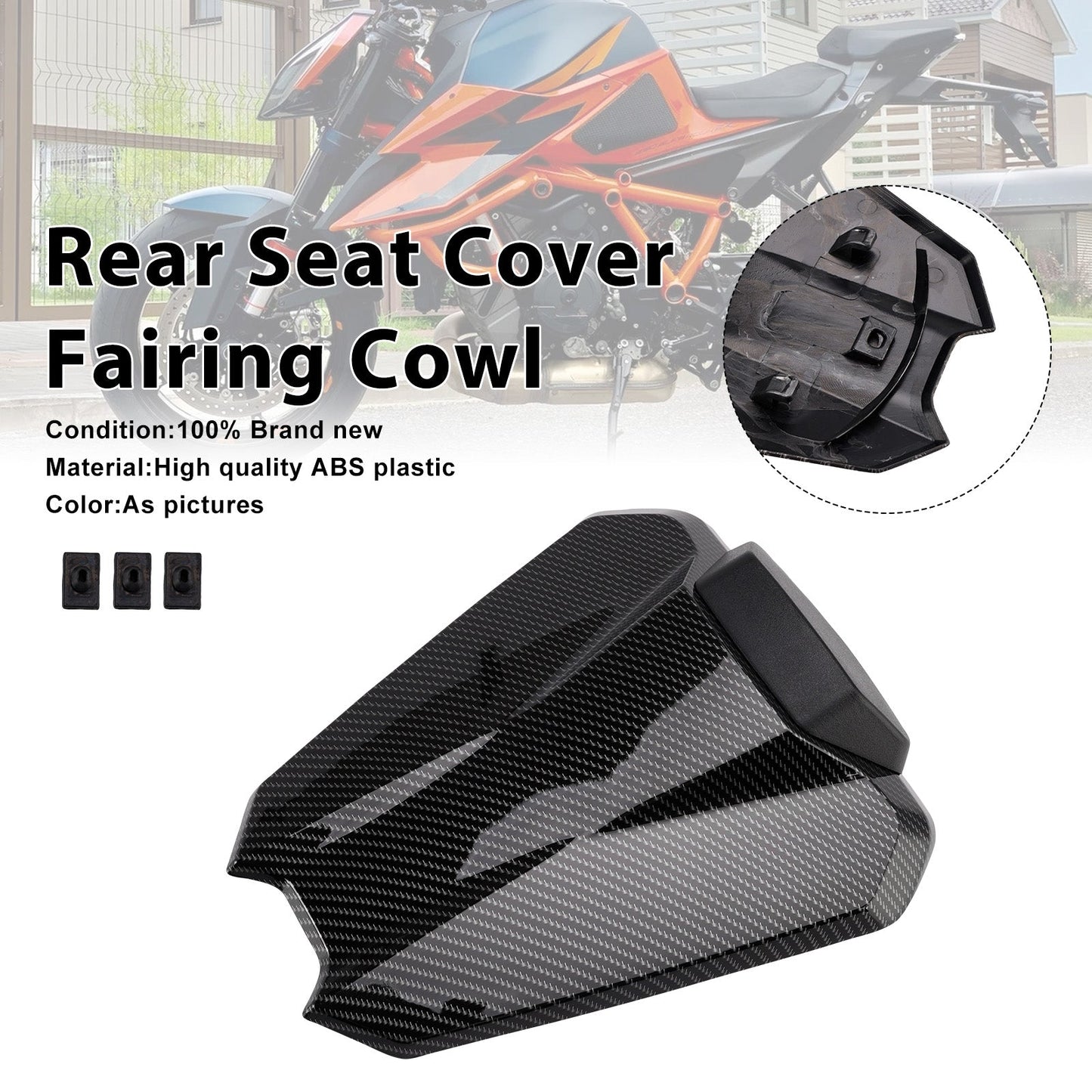 2020-2023 For 1290 Super Duke R Rear Pillion Seat Cover Fairing Cowl