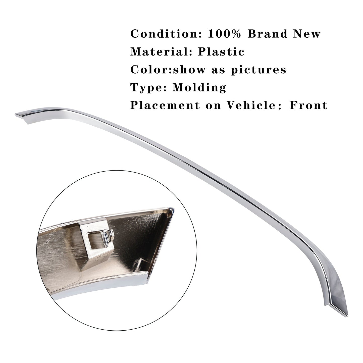 2009-2013 Mini Cooper Convertible R57 S JCW Hood Molding Trim Moulding Chrome 51132751040